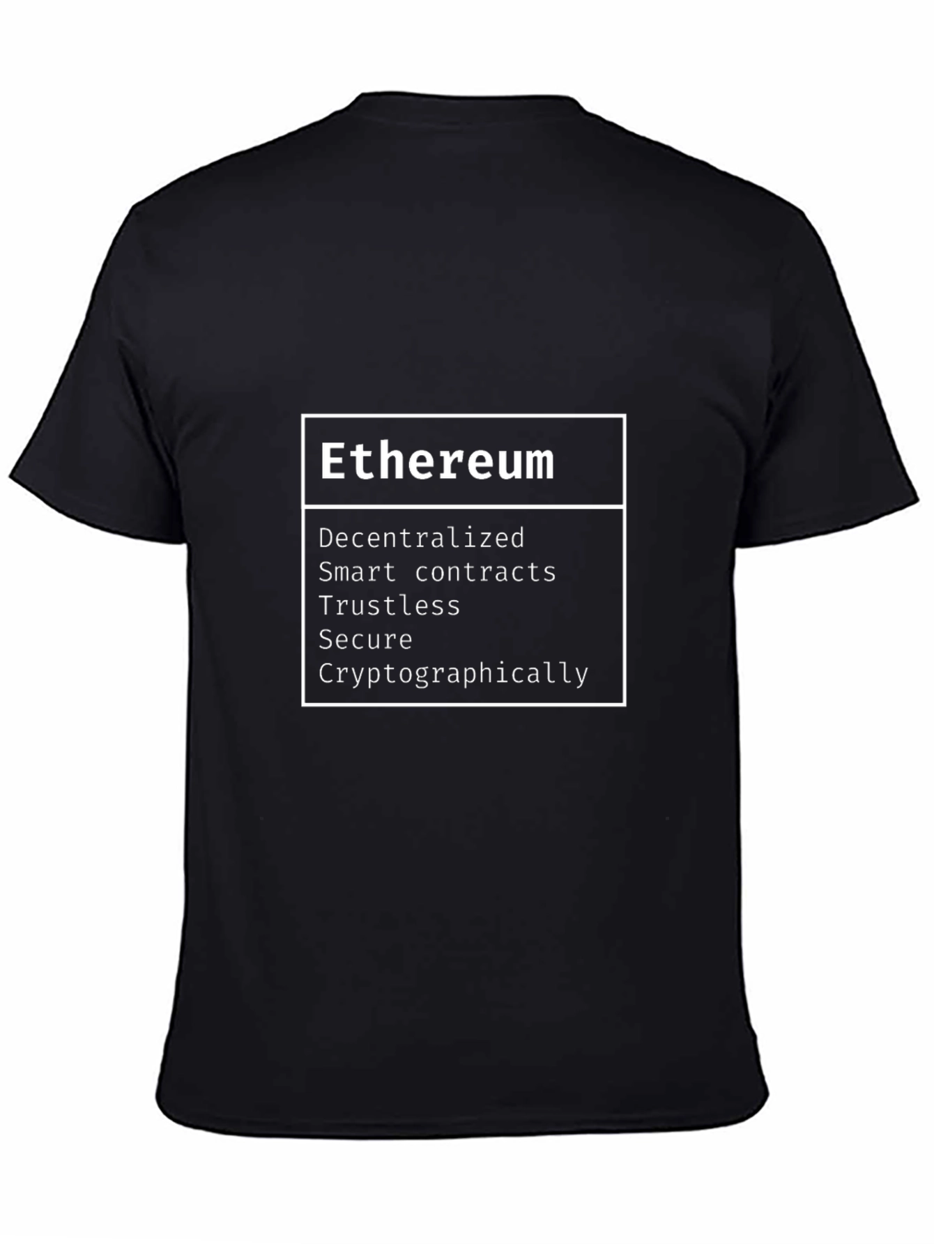 Ethereum Crypto Graphic Tee - Decentralized & Secure