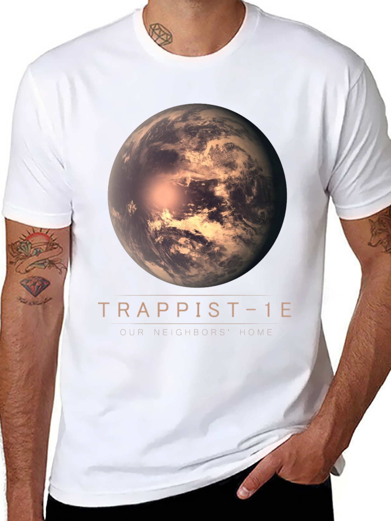 Trappist-1E T-Shirt - Our Neighbors Home Planet Tee