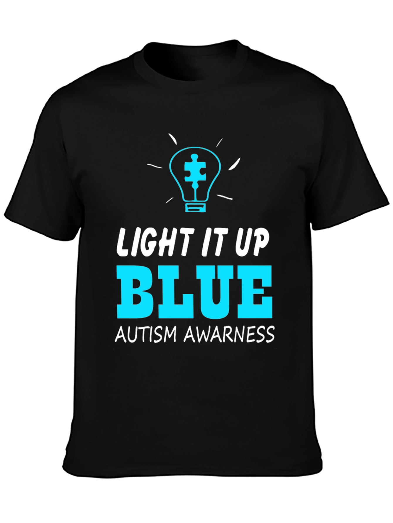 Light It Up Blue Autism Awareness T-Shirt