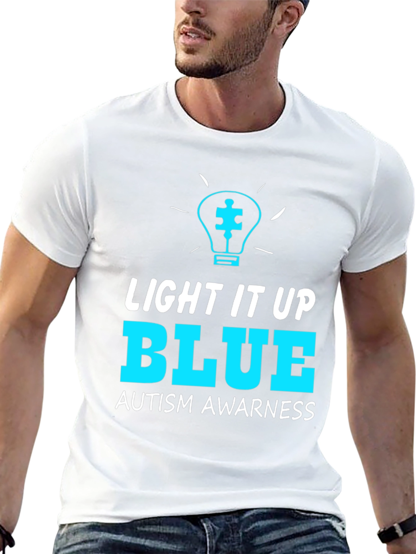 Light It Up Blue Autism Awareness T-Shirt