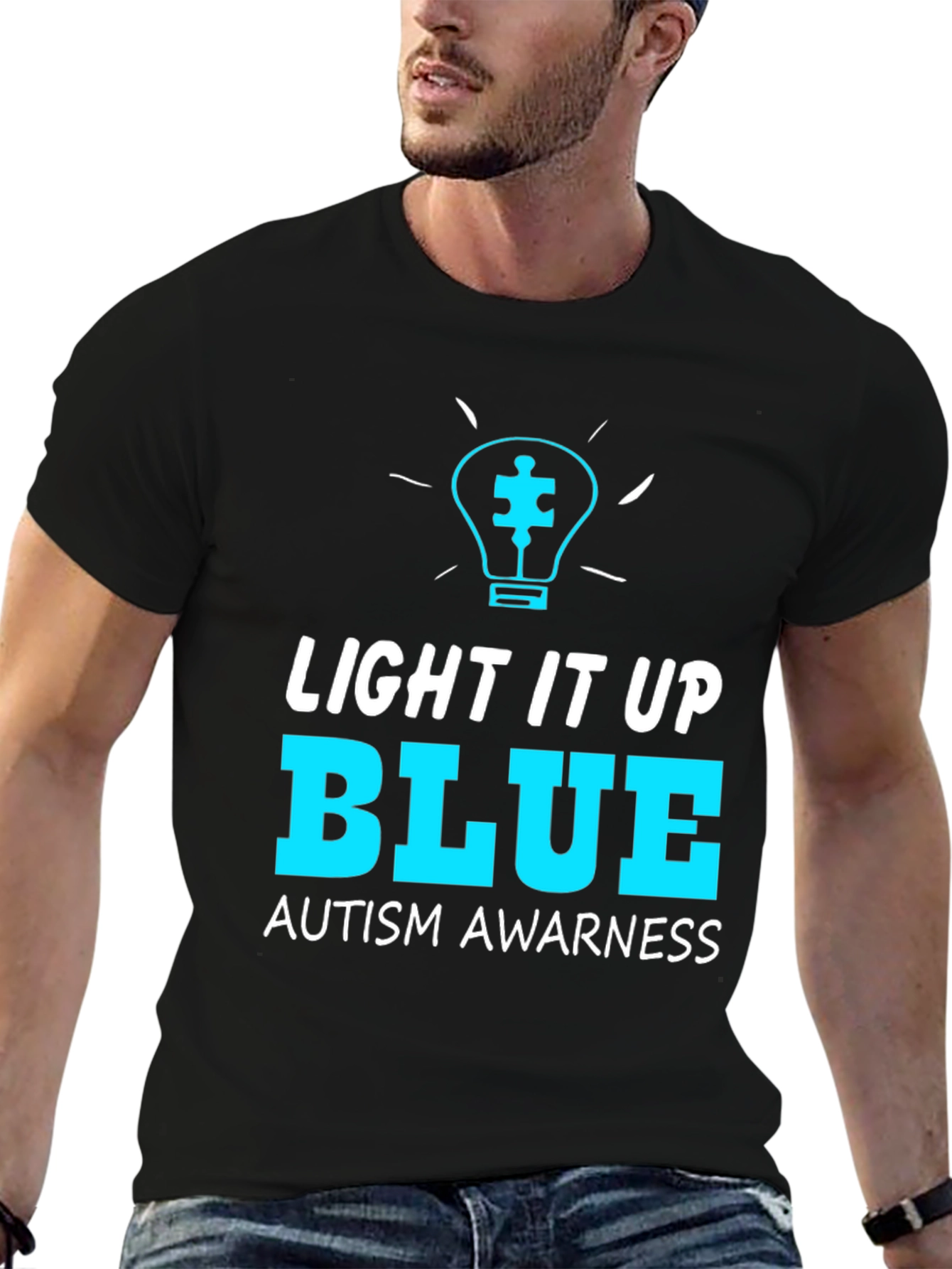 Light It Up Blue Autism Awareness T-Shirt