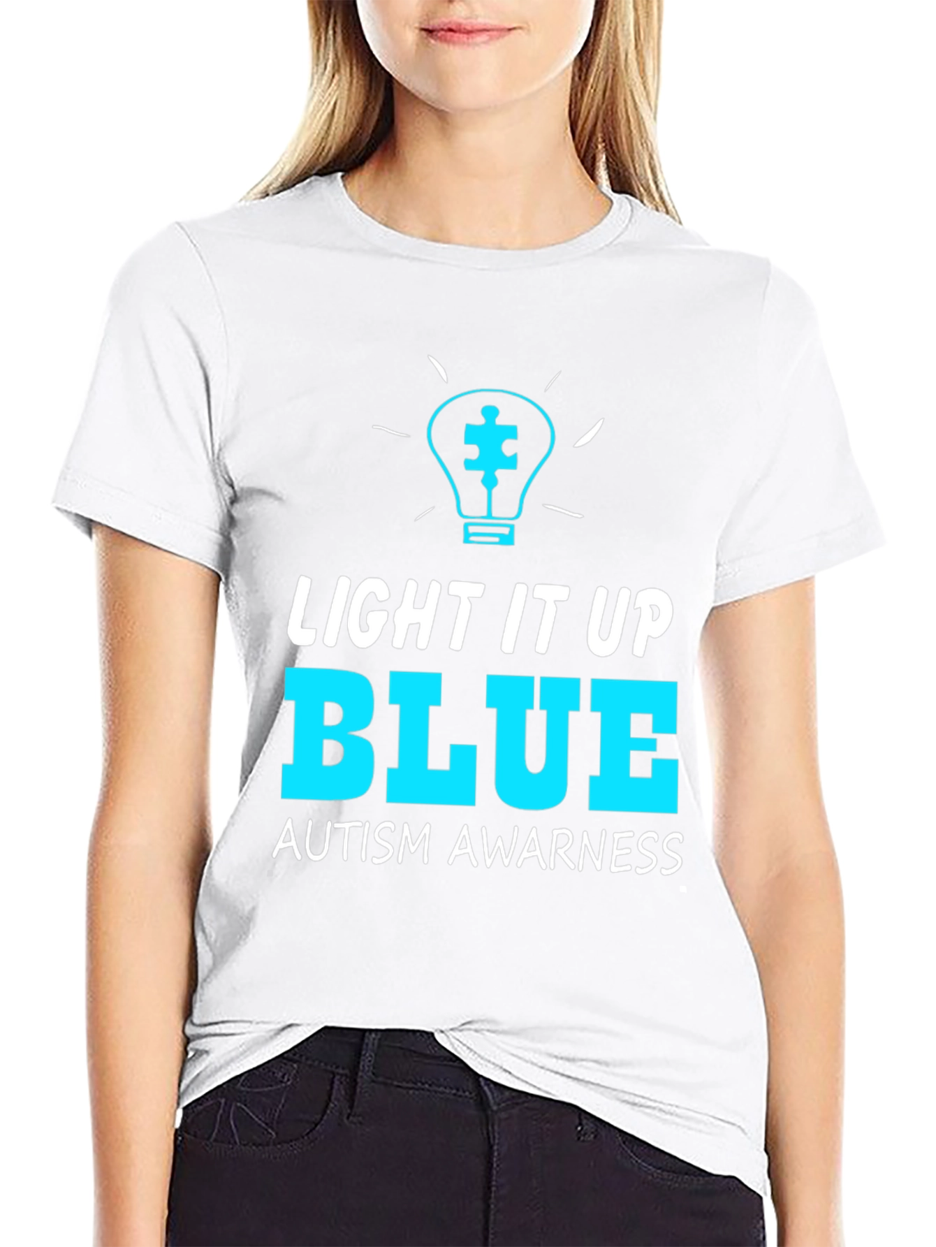 Light It Up Blue Autism Awareness T-Shirt