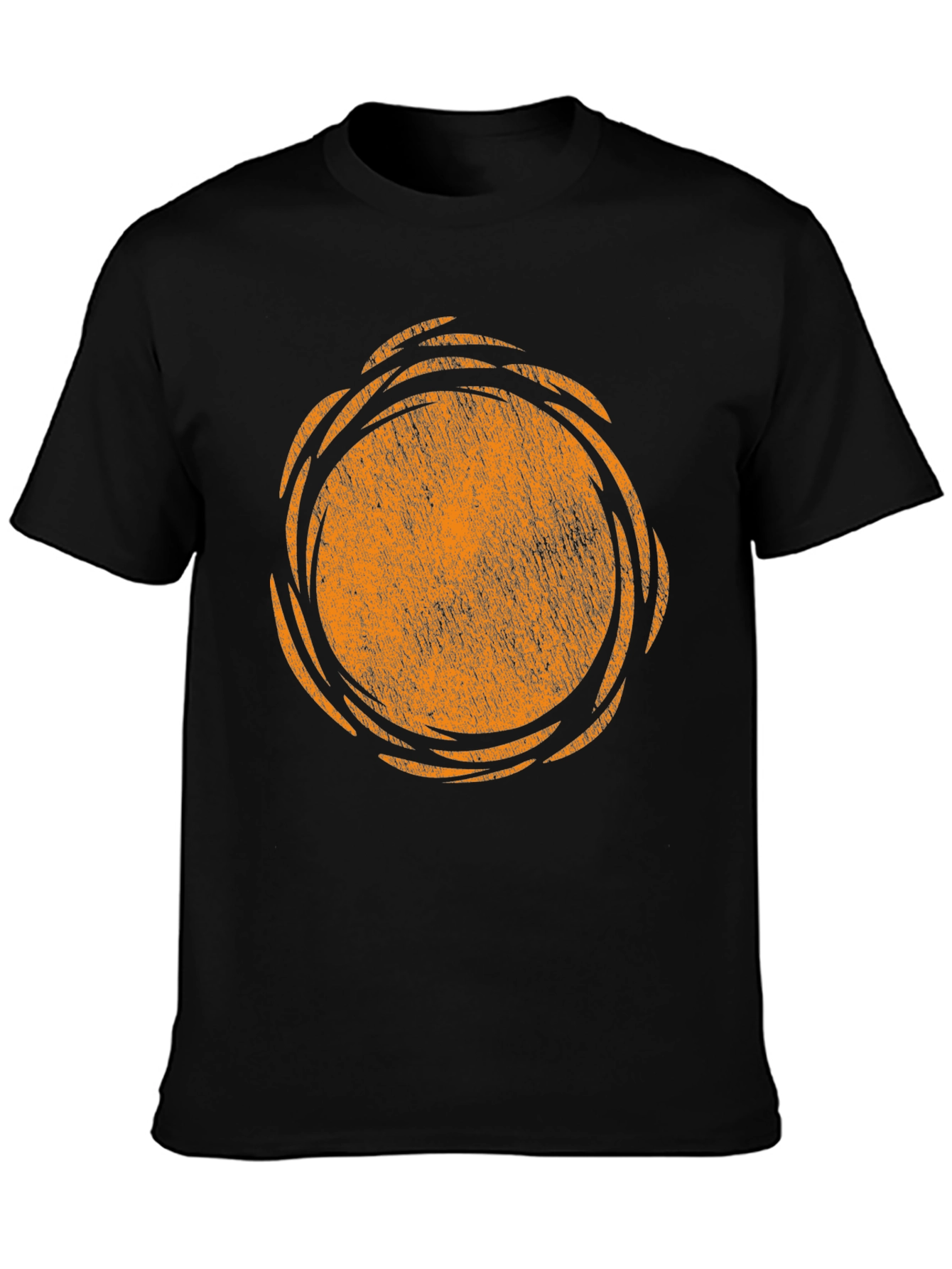 Retro Sun Graphic Black T-Shirt