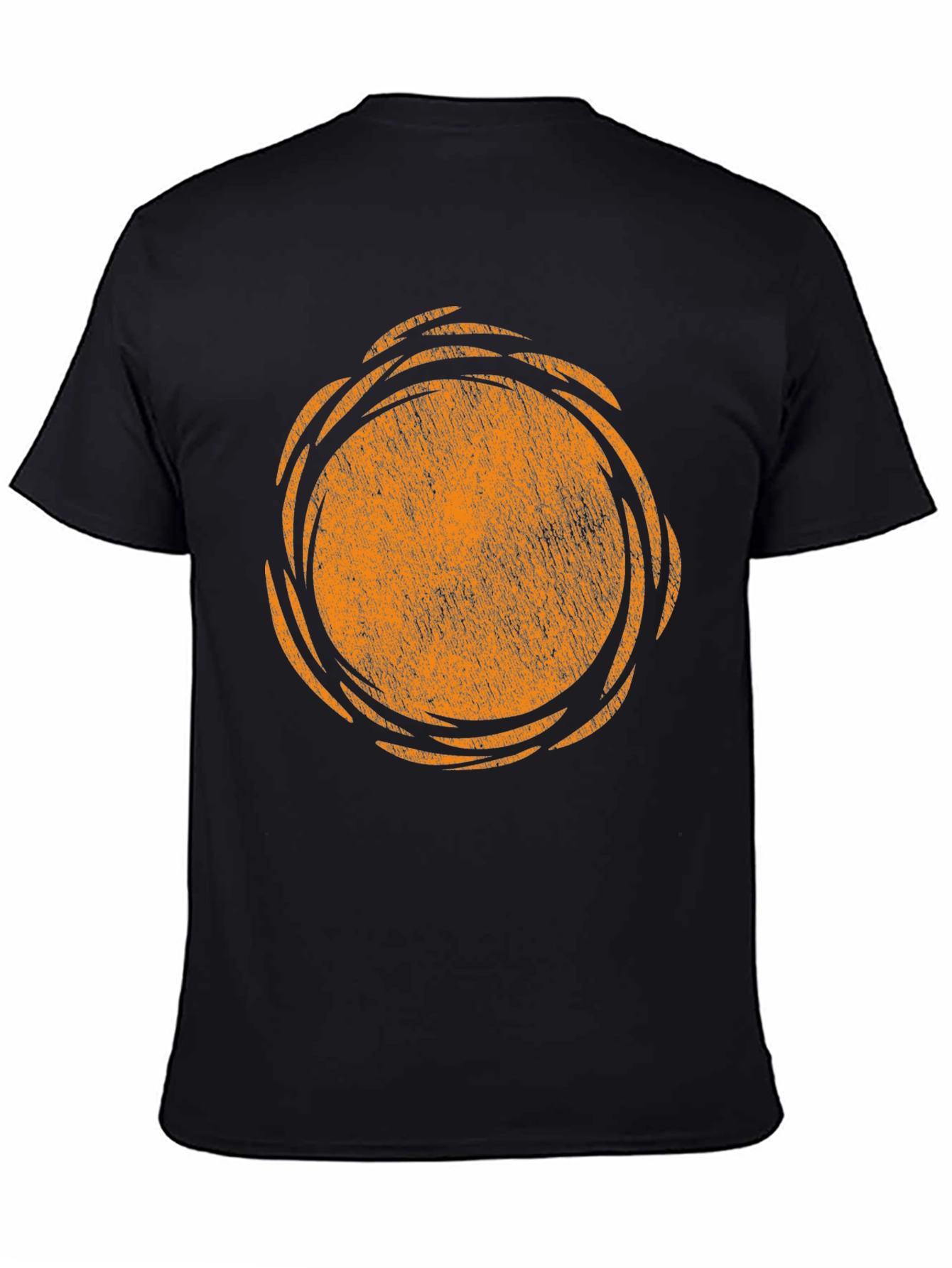 Retro Sun Graphic Black T-Shirt