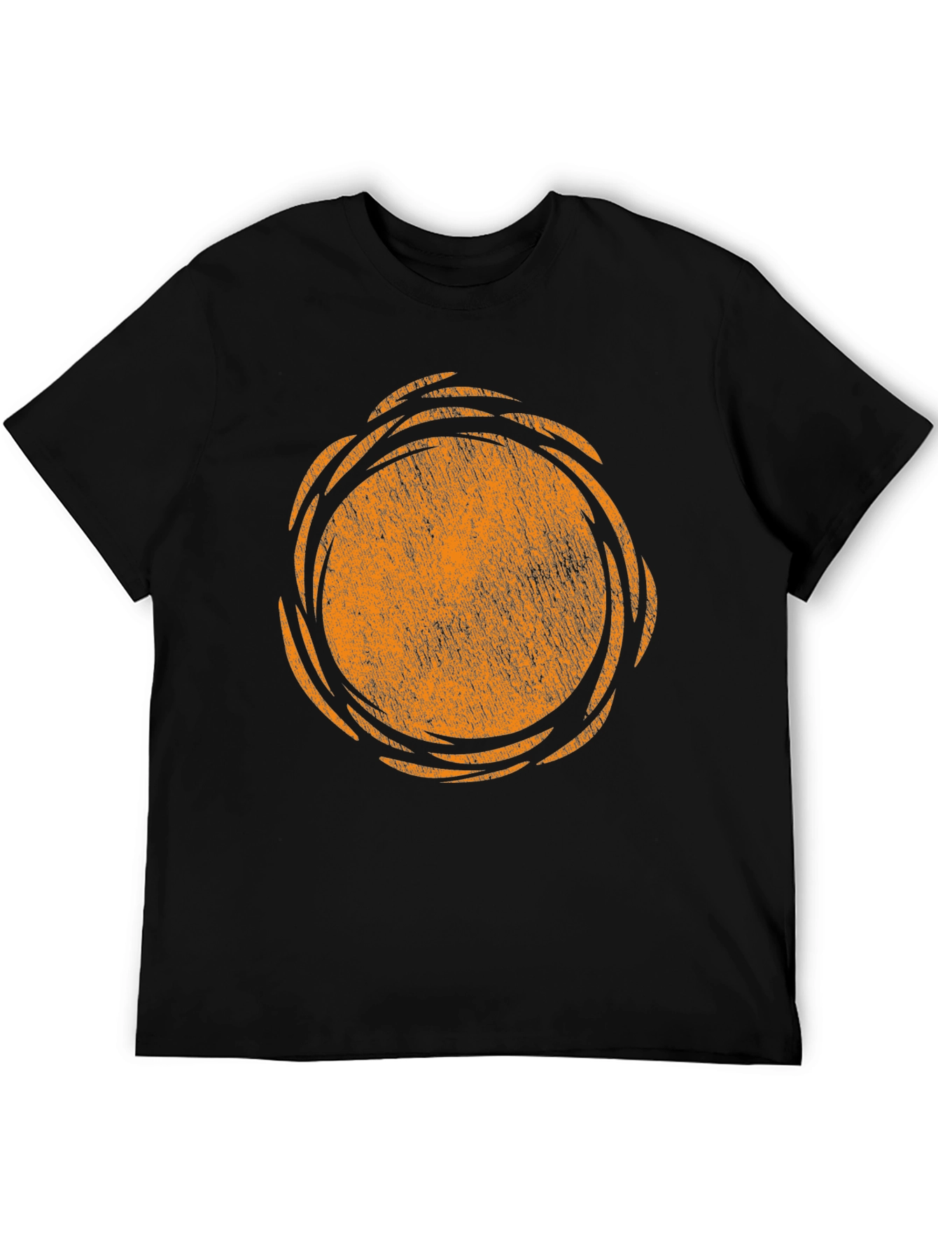 Retro Sun Graphic Black T-Shirt
