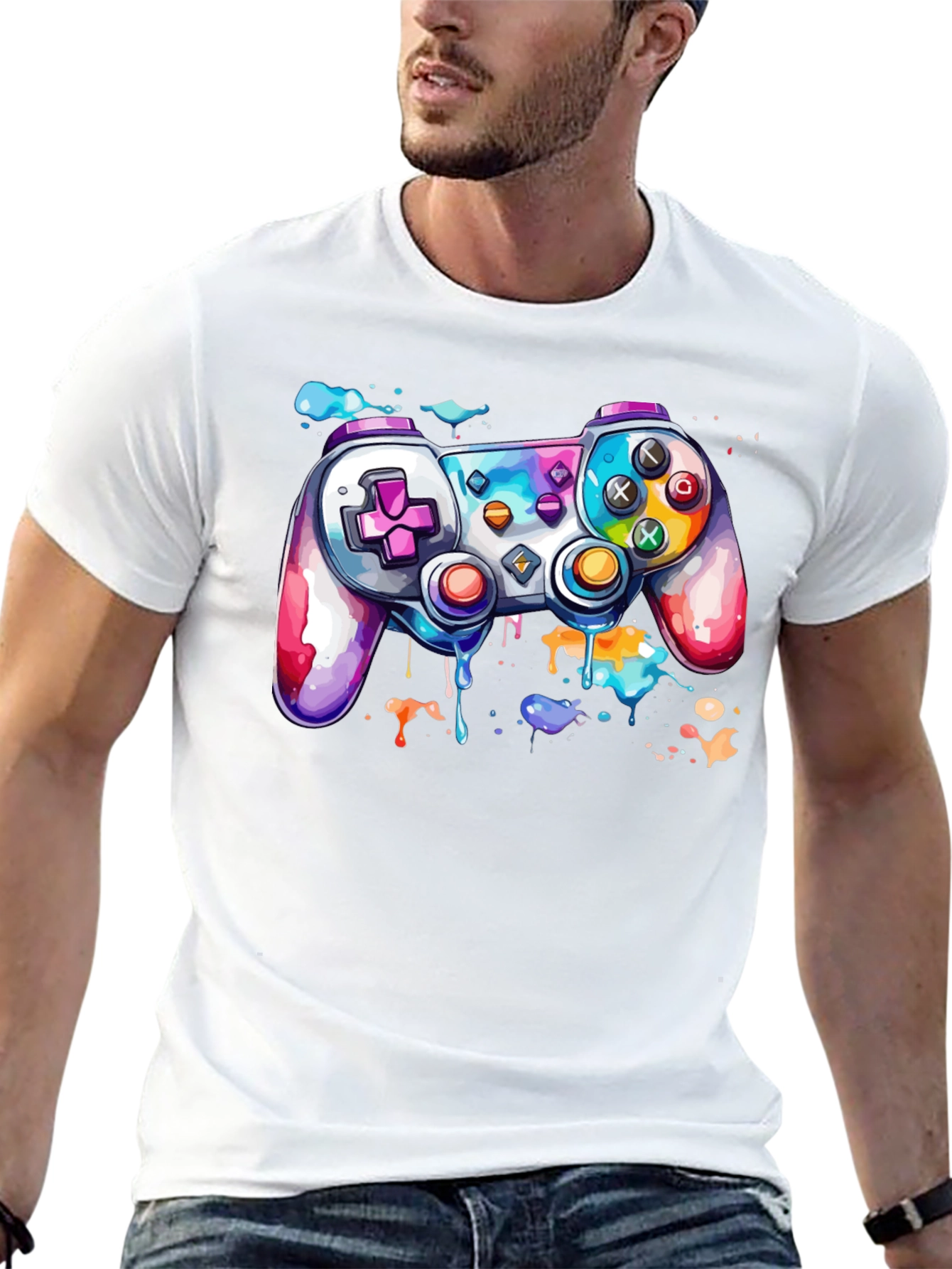 Colorful Gaming Controller T-Shirt
