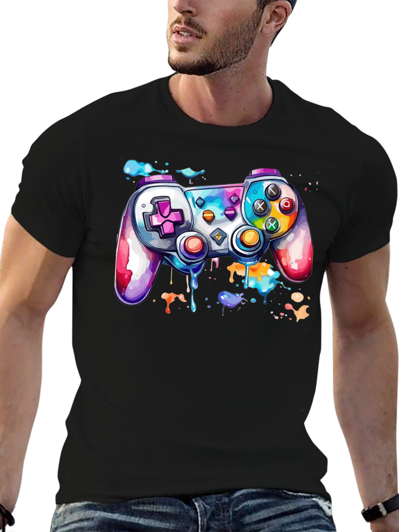 Colorful Gaming Controller T-Shirt