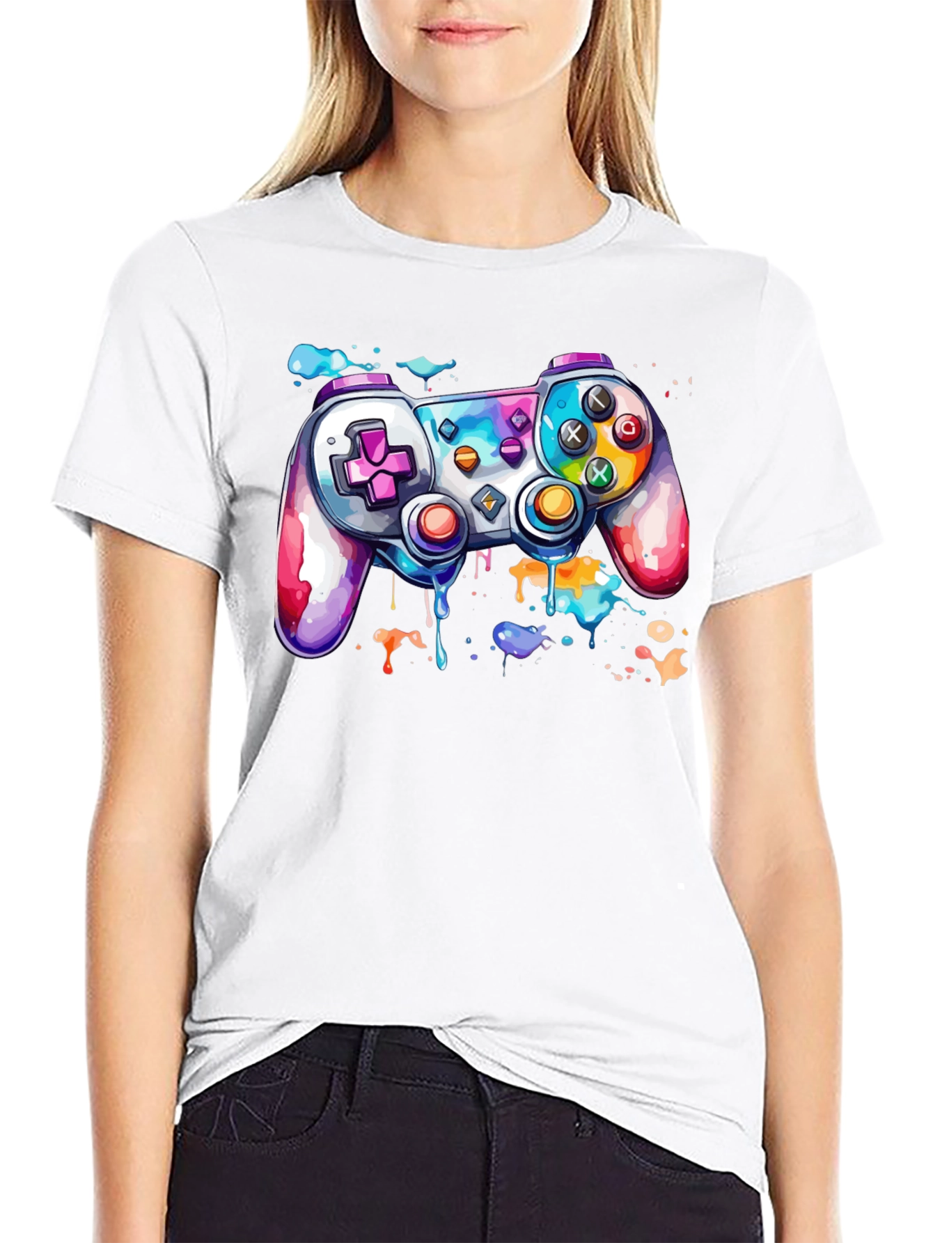 Colorful Gaming Controller T-Shirt