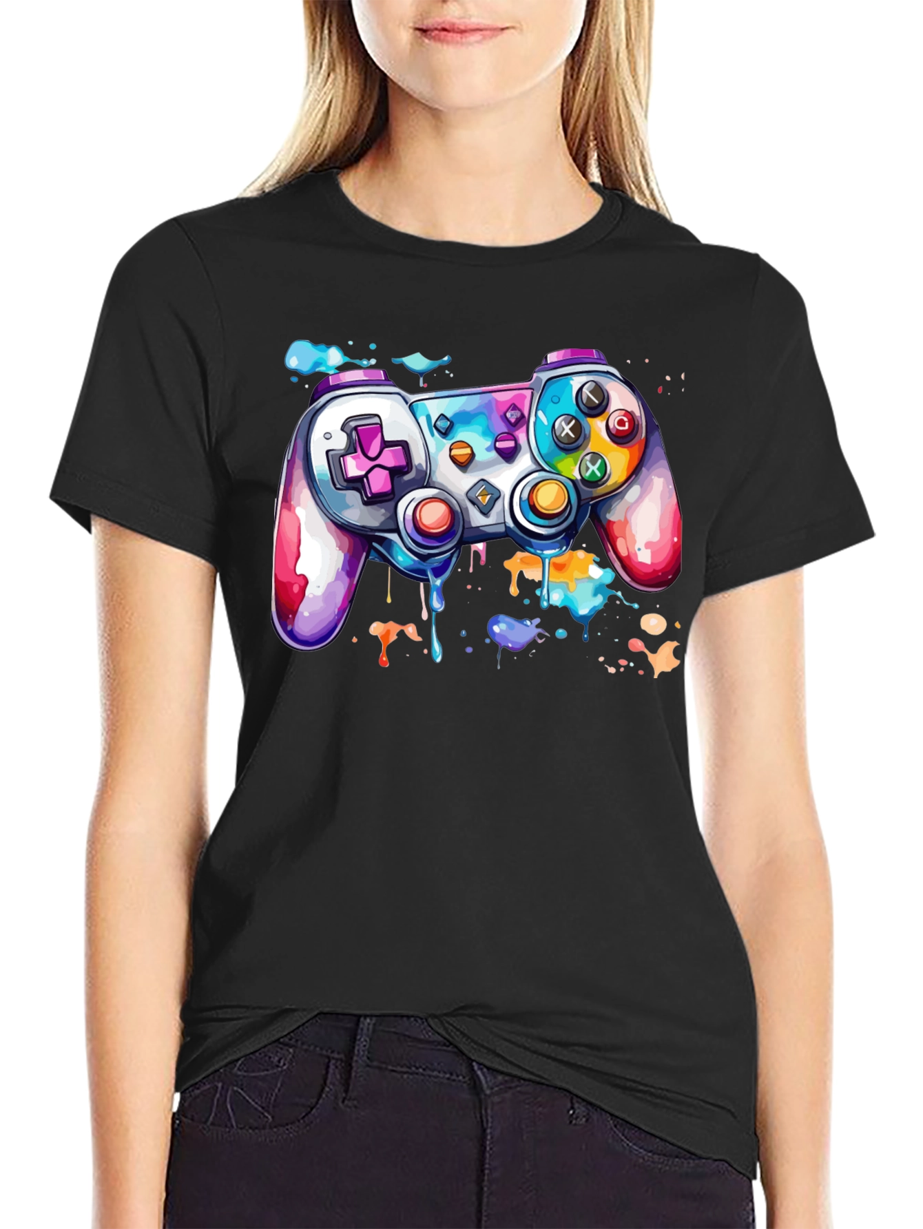 Colorful Gaming Controller T-Shirt
