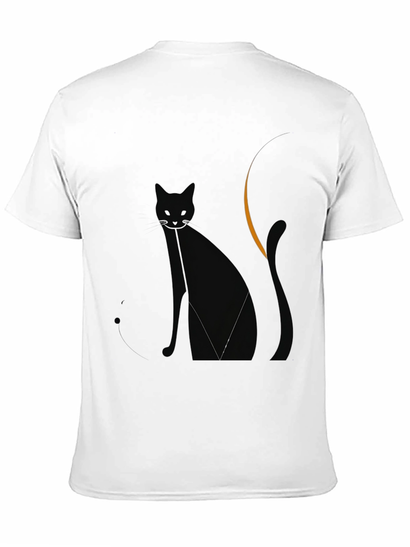 Black Cat Graphic Tee - Moonlit Style