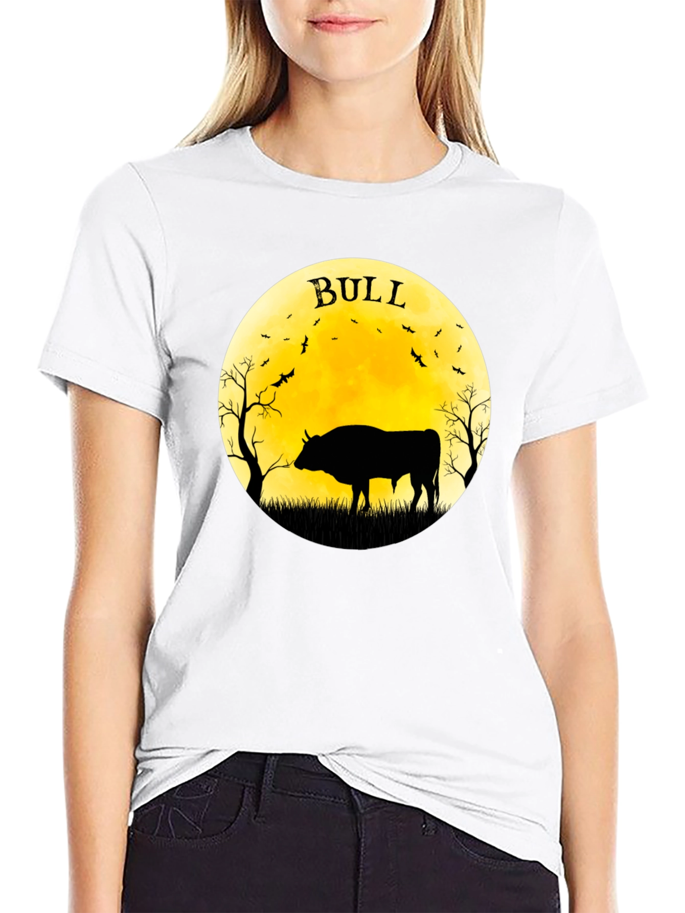 Bull Moon T-Shirt - Black