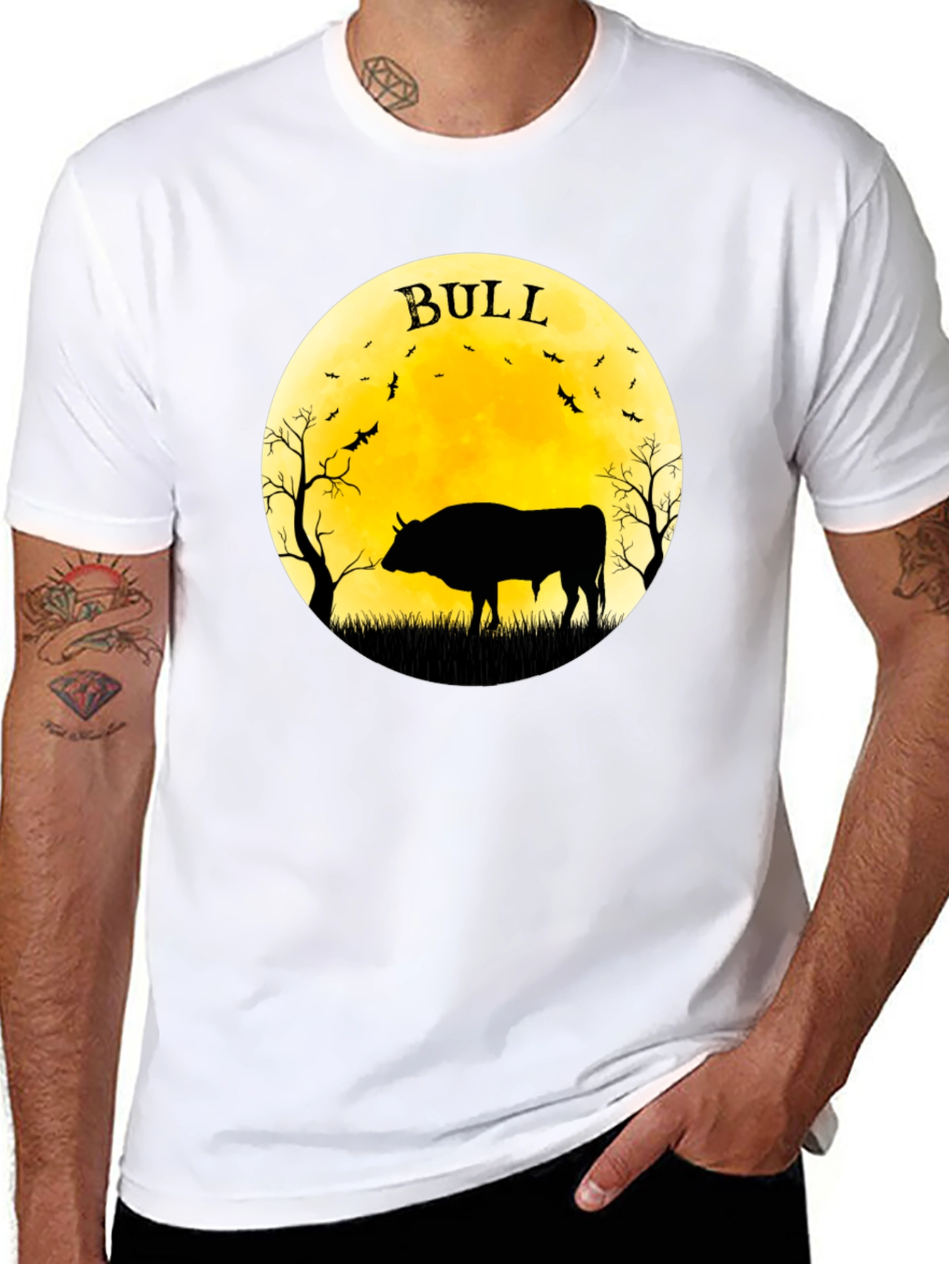 Bull Moon T-Shirt - Black