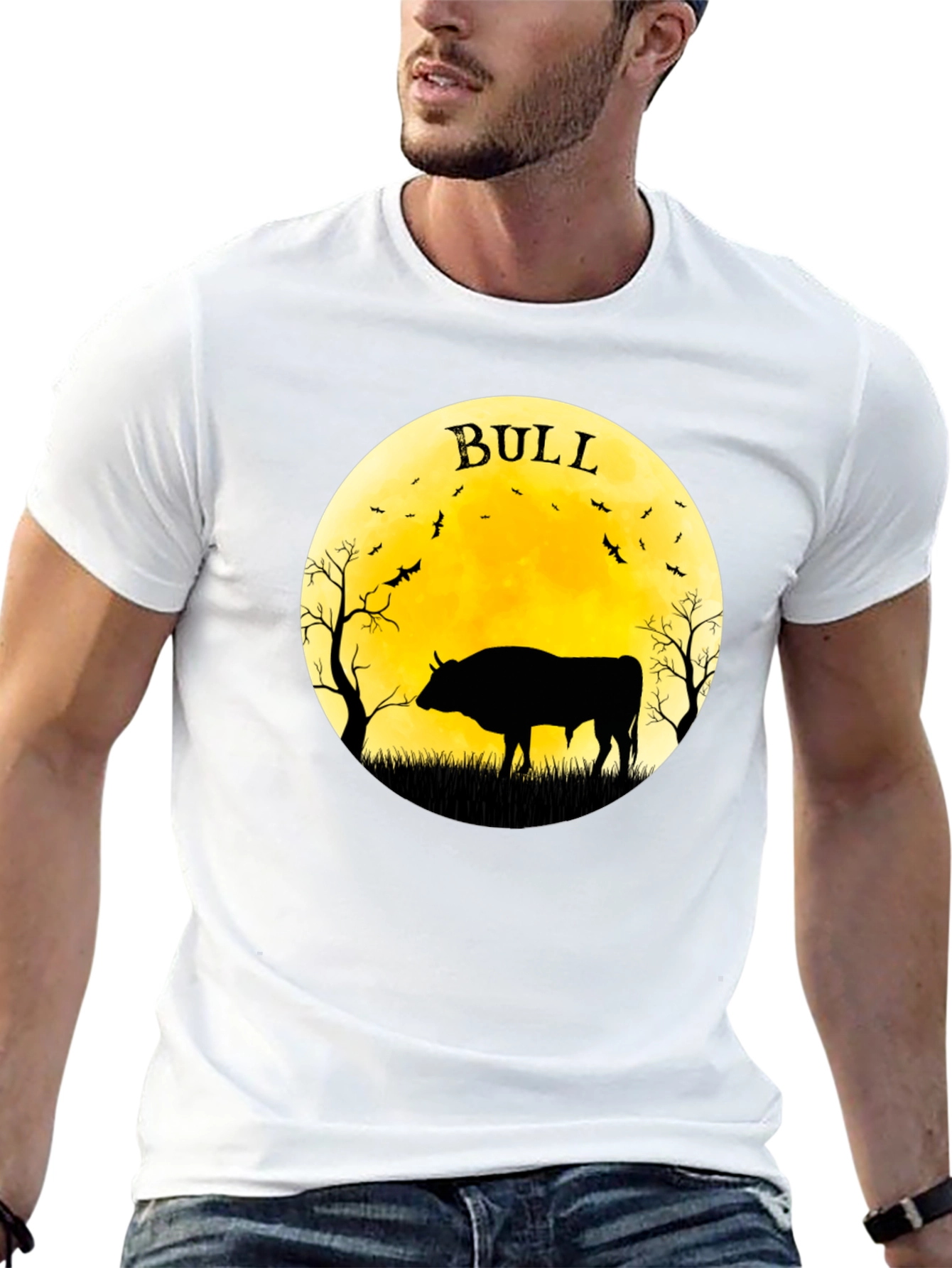 Bull Moon T-Shirt - Black