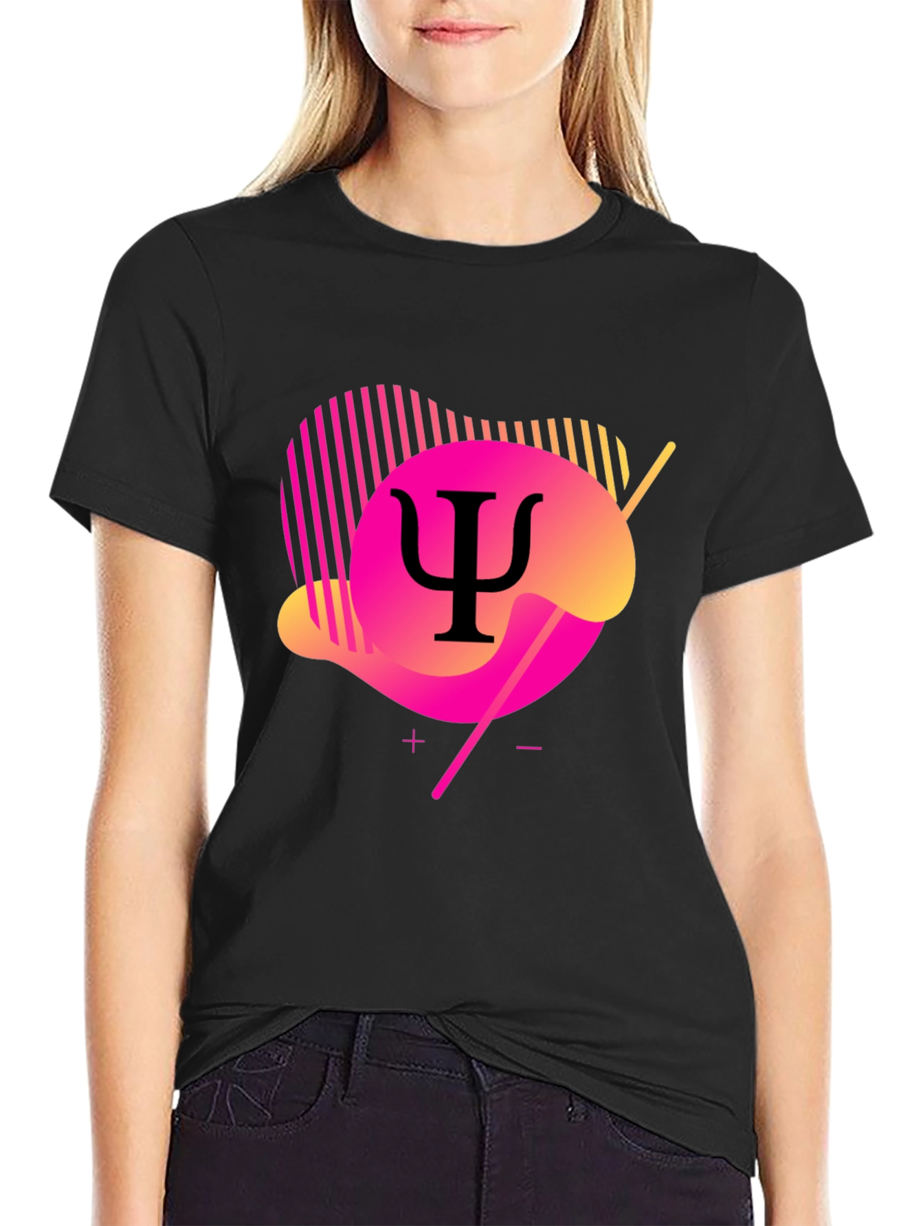 Modern Psychology Symbol T-Shirt - Black