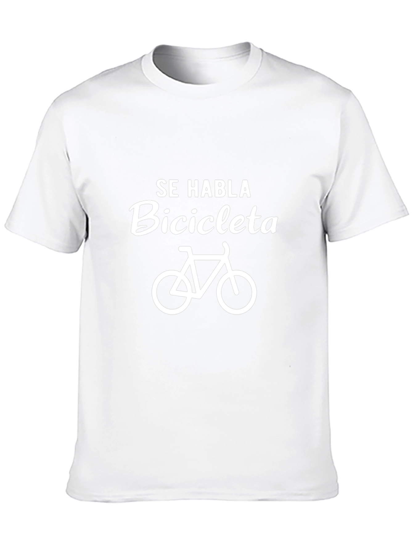 Se Habla Bicicleta Black Graphic T-Shirt