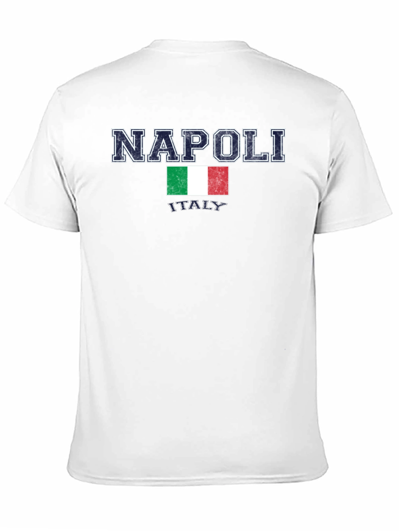 Napoli Italy Flag Graphic T-Shirt - Black