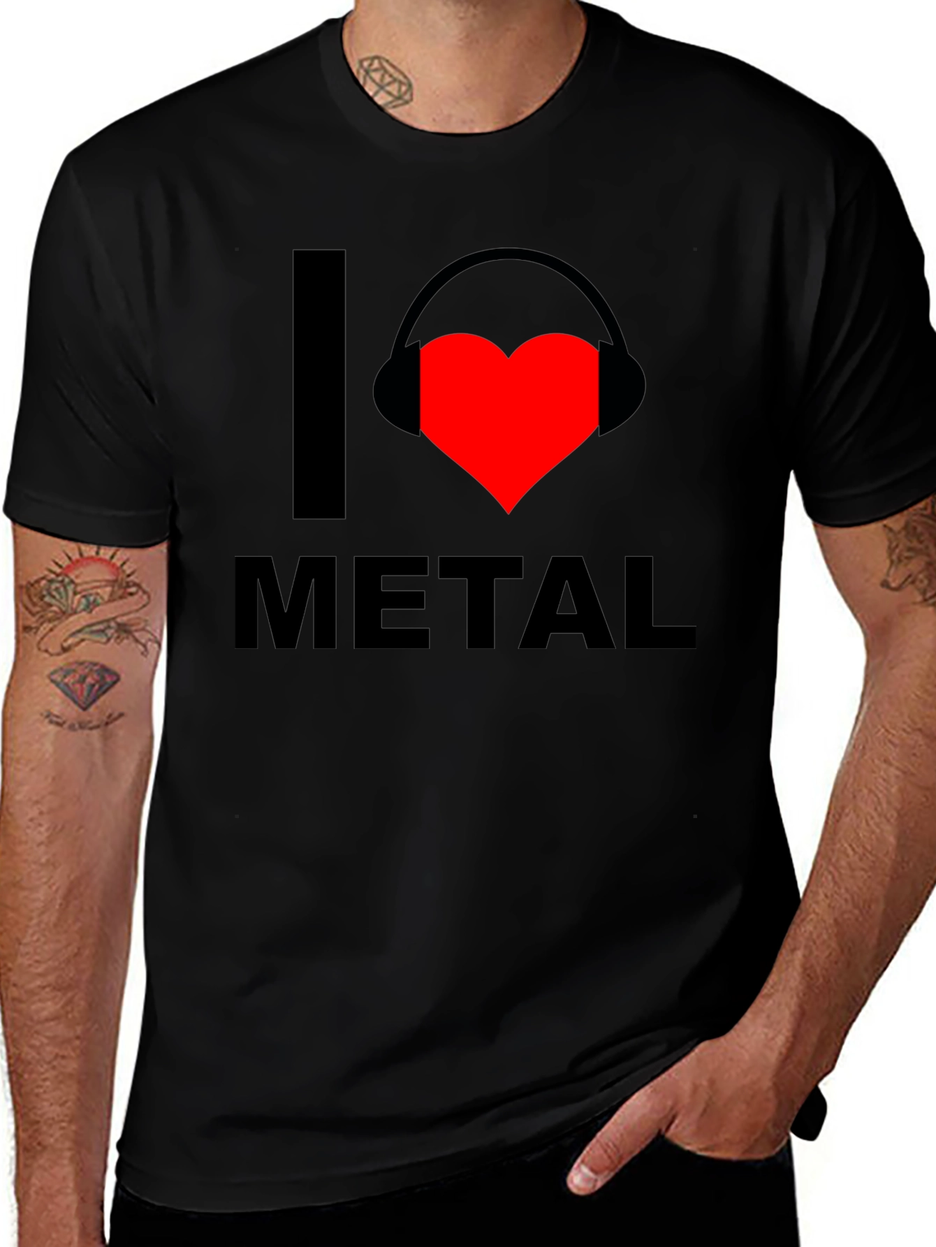 I Love Metal T-Shirt - Music Fan Tee