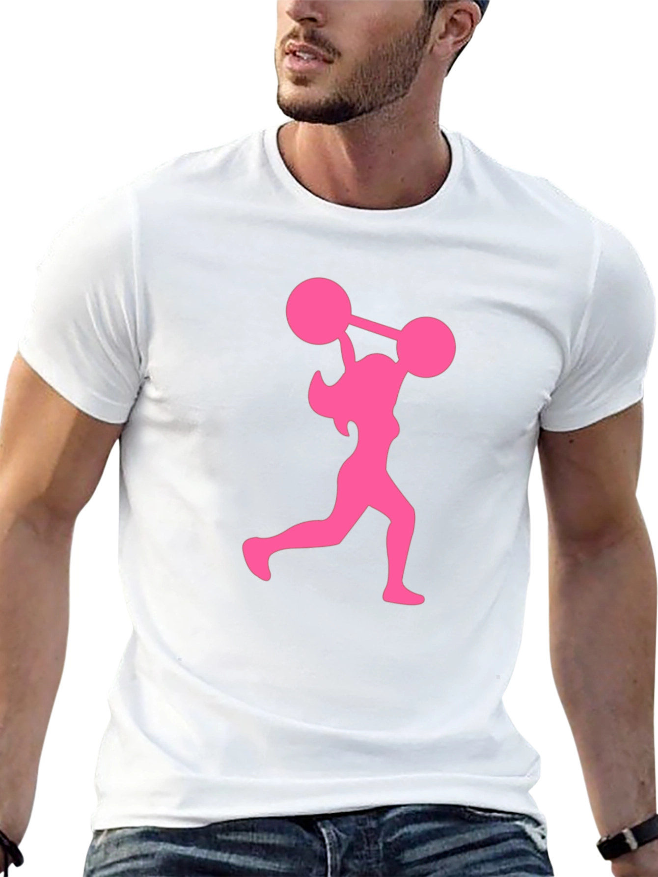 Pink Powerlifter Graphic Tee