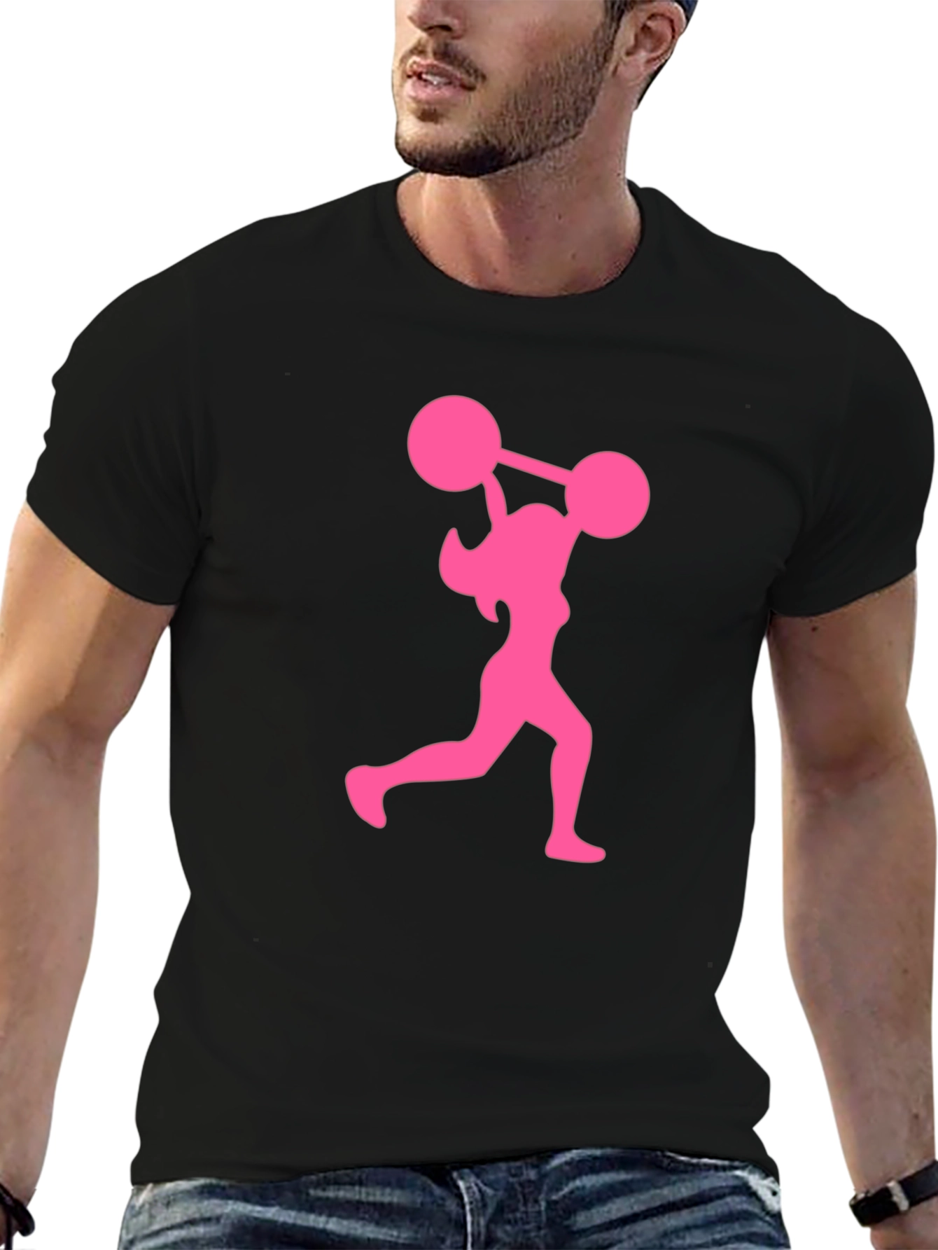 Pink Powerlifter Graphic Tee