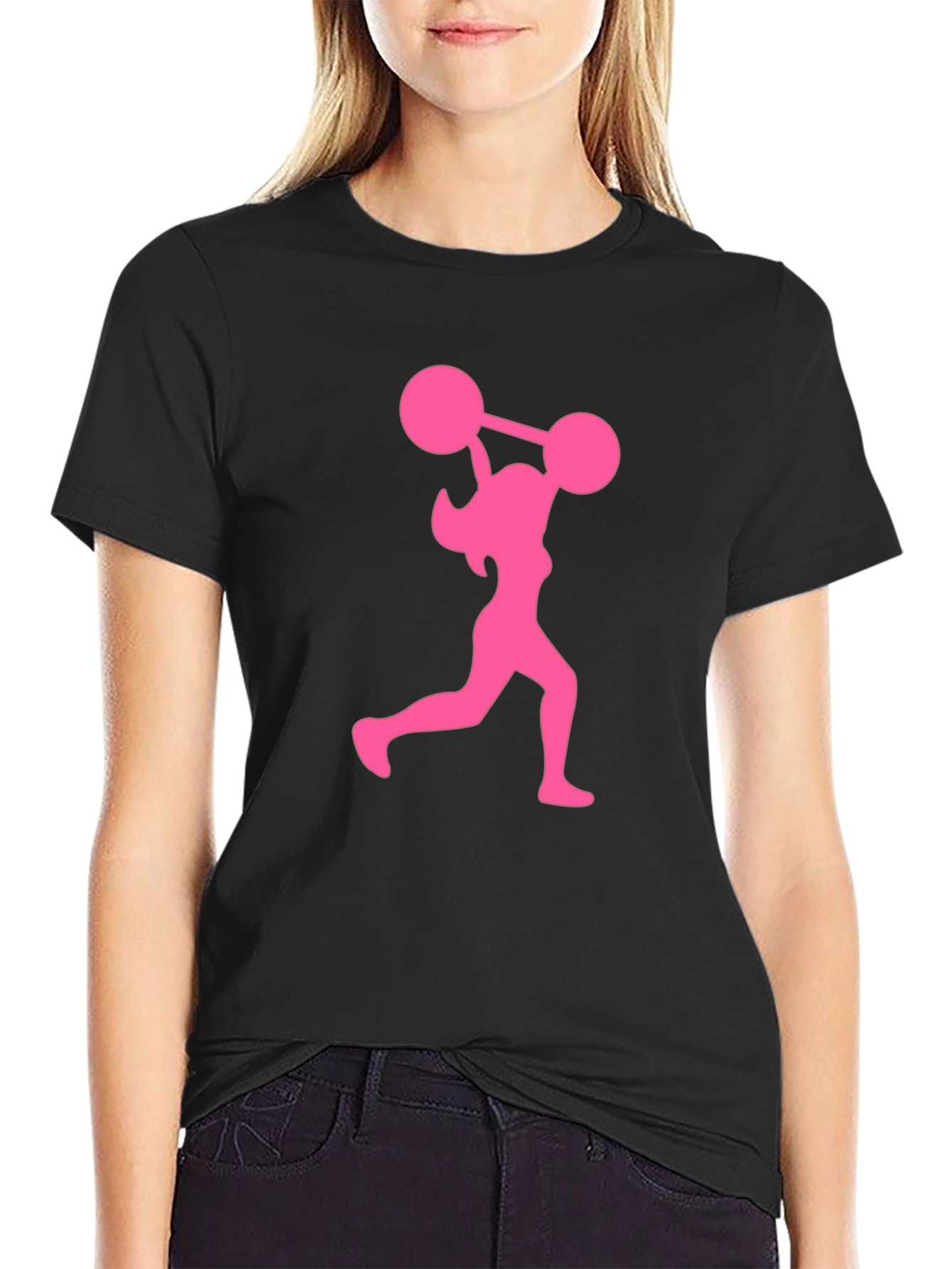 Pink Powerlifter Graphic Tee
