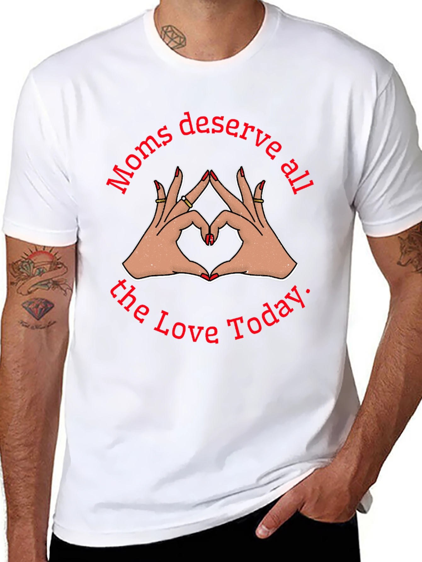 Moms Deserve All The Love Today Black T-Shirt