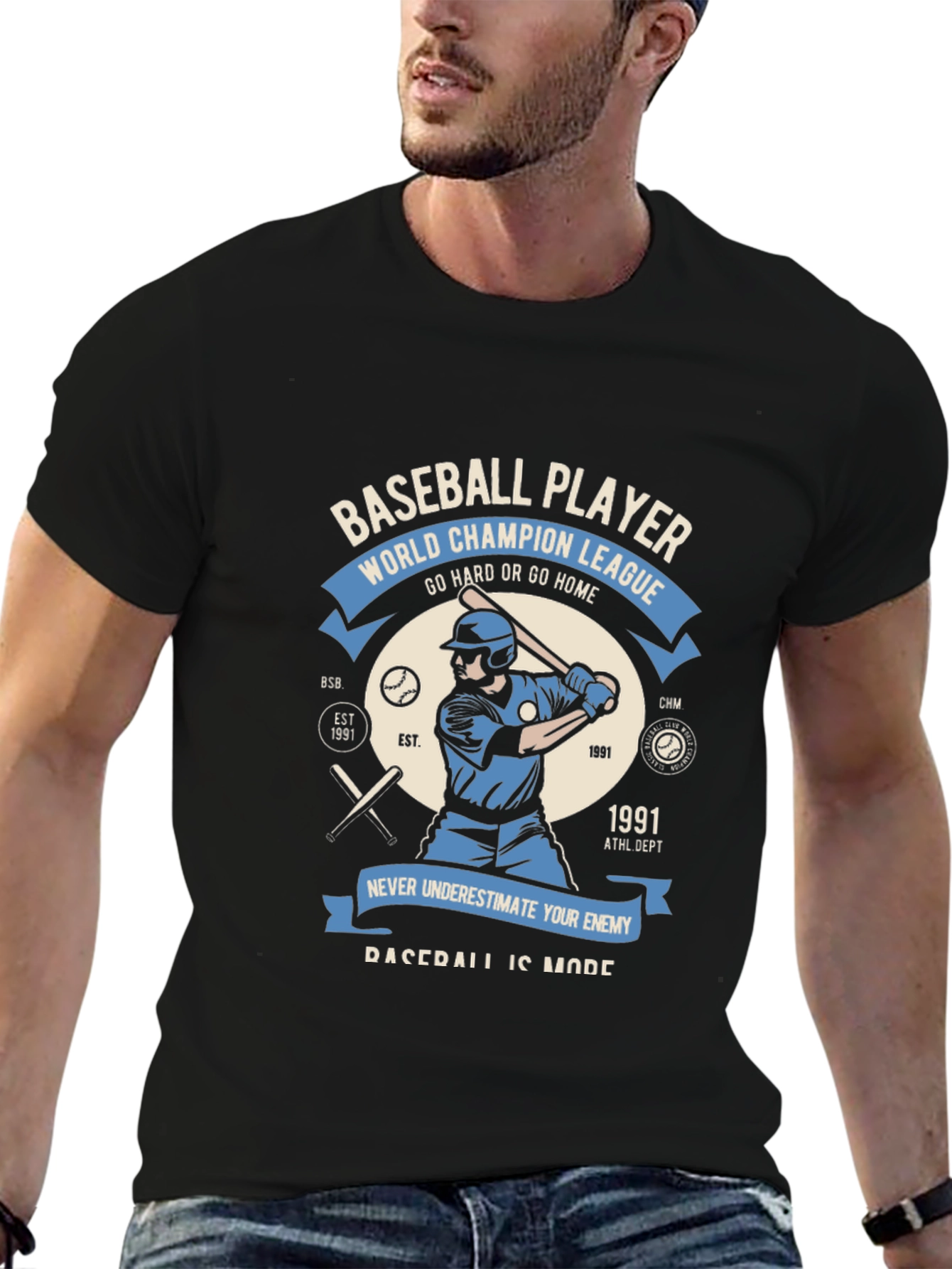 Baseball Player World Champion League T-Shirt