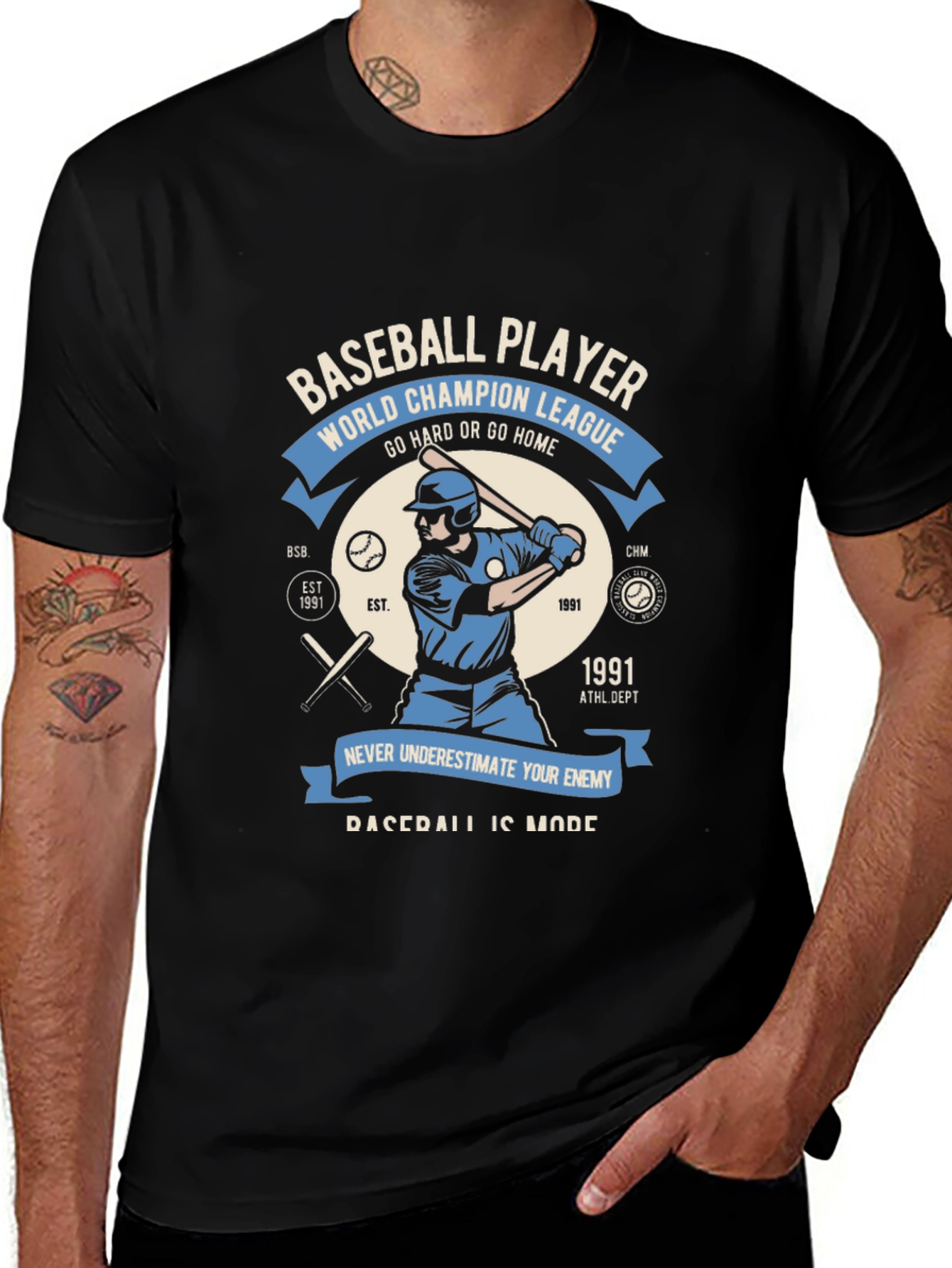 Baseball Player World Champion League T-Shirt