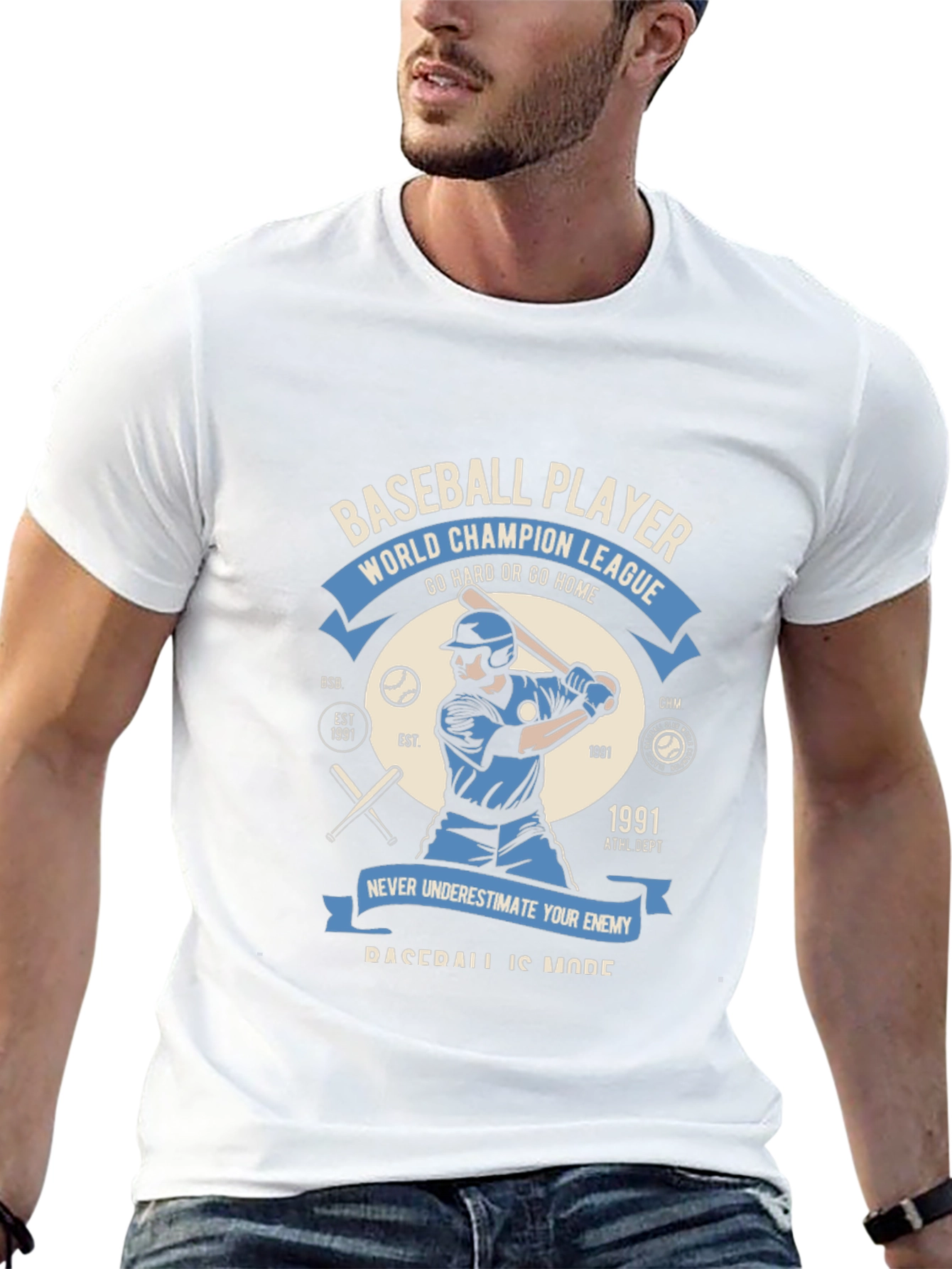Baseball Player World Champion League T-Shirt