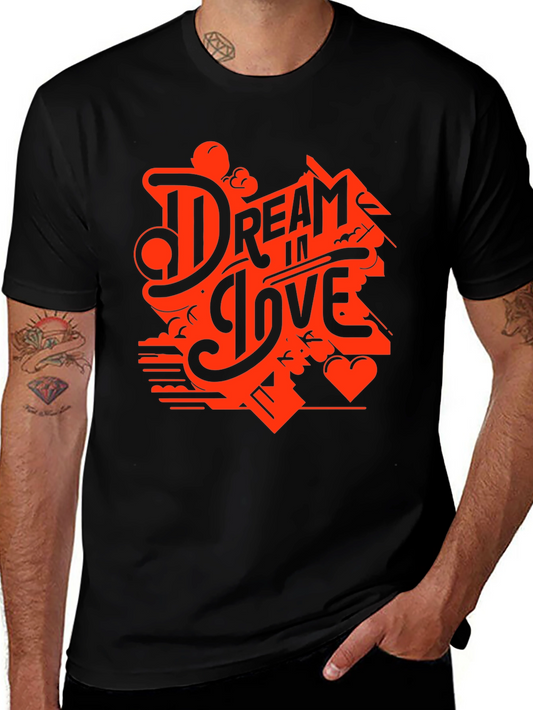 Dream in Love Graphic Black T-Shirt