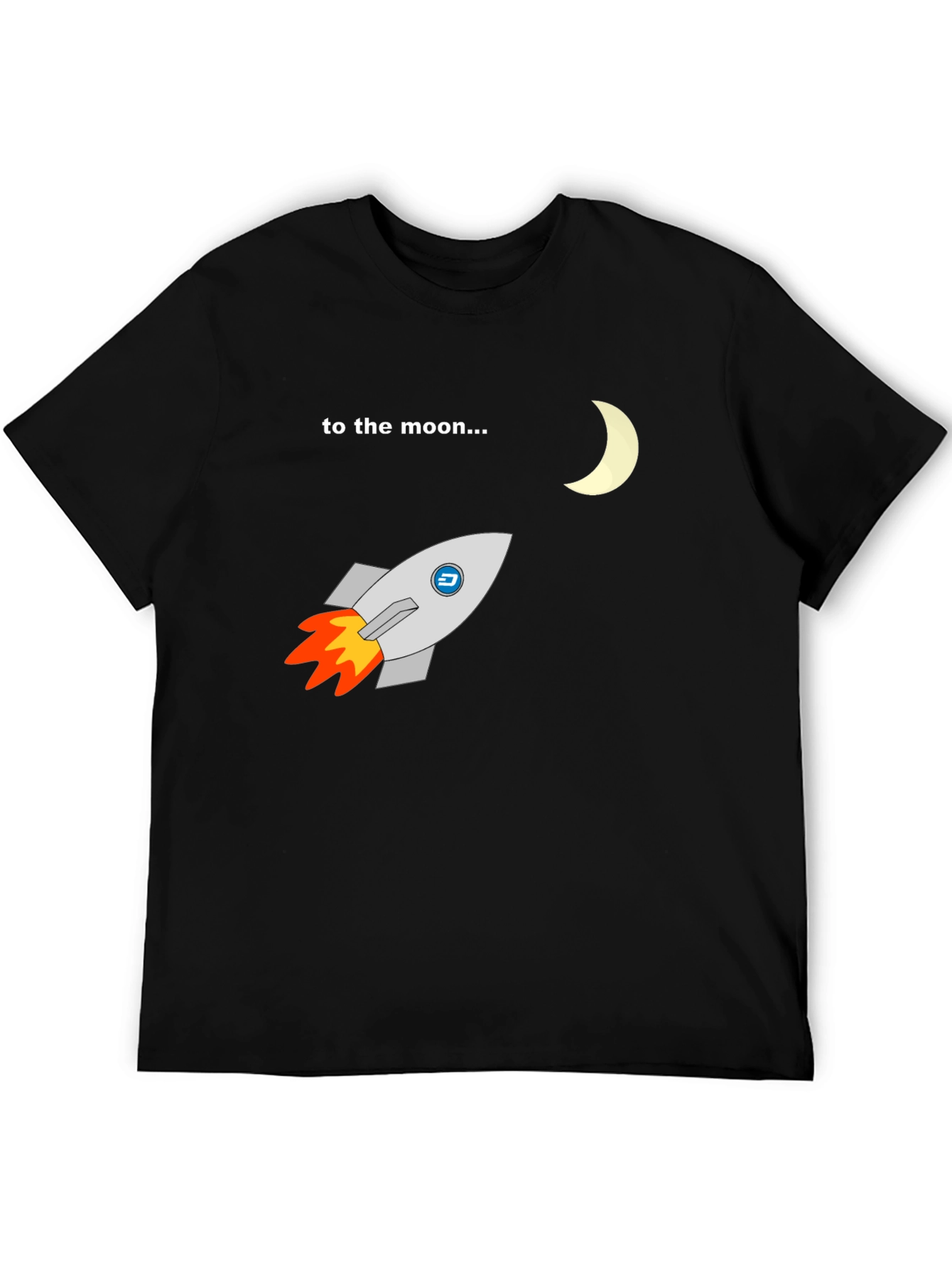 To The Moon Rocket Graphic Tee