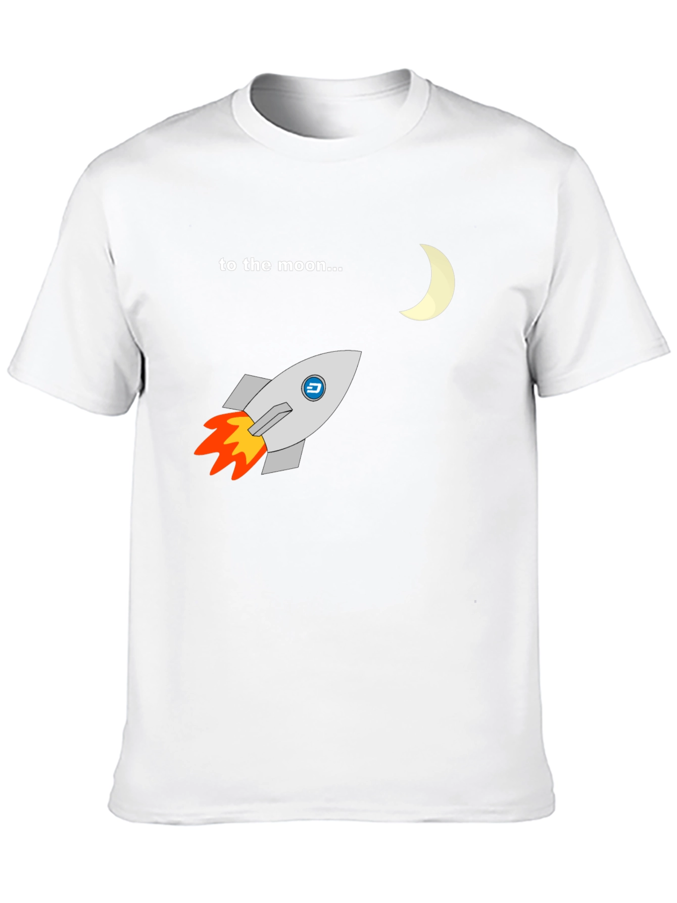 To The Moon Rocket Graphic Tee