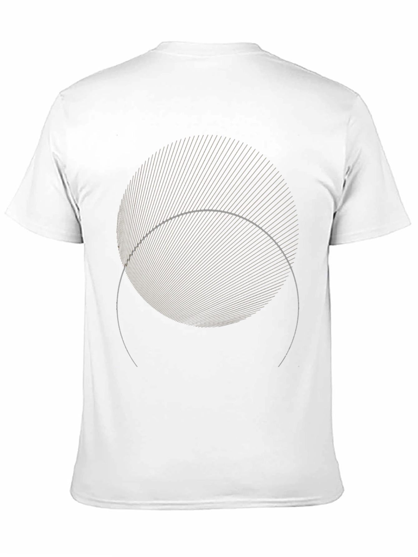 Geometric Eclipse Graphic Black T-Shirt