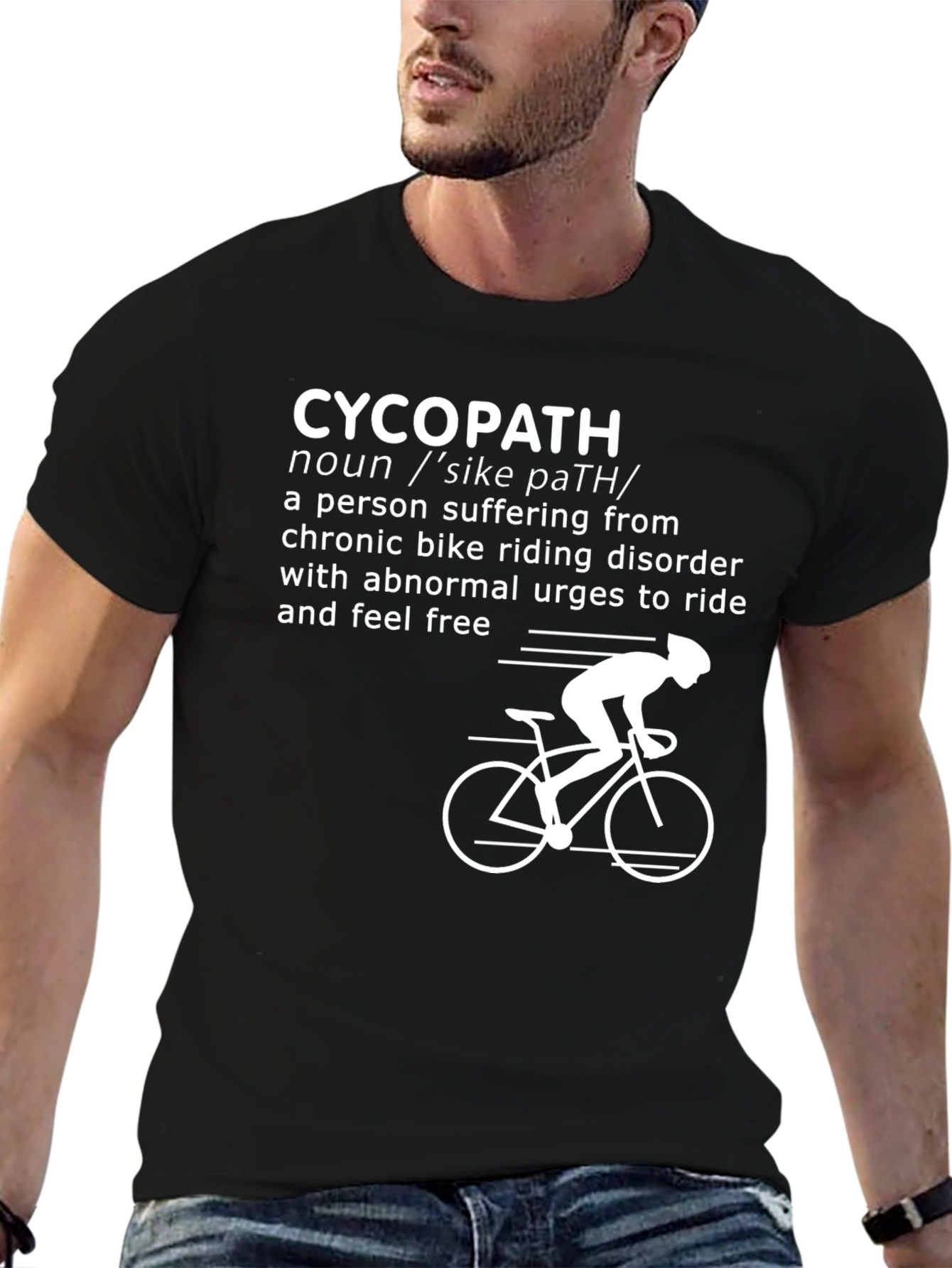 CycoPath Cycling T-Shirt - Funny Biker Tee