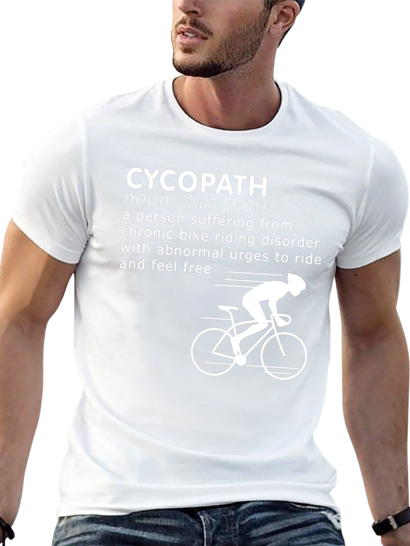 CycoPath Cycling T-Shirt - Funny Biker Tee