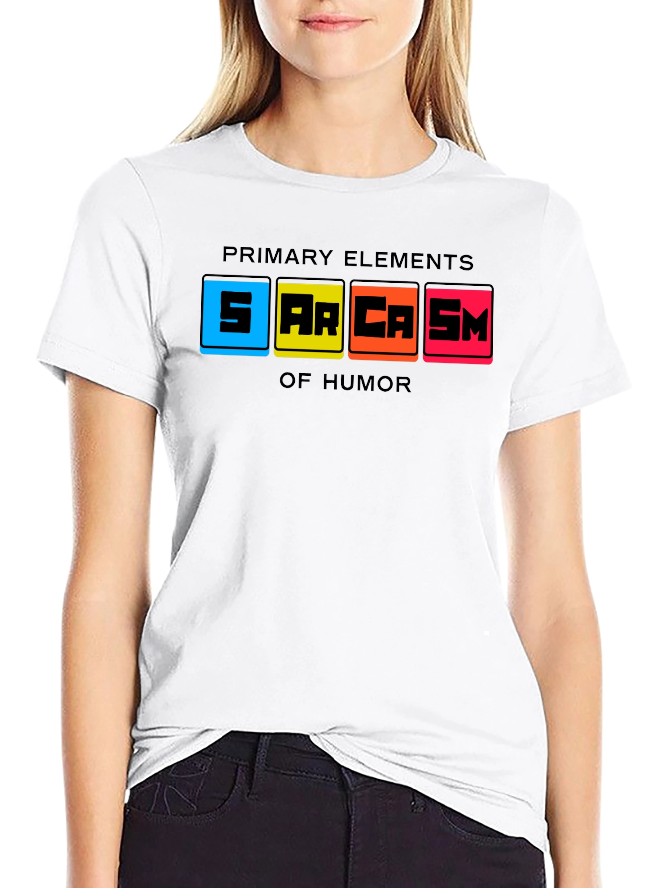 Sarcasm Primary Elements Humor Graphic Tee