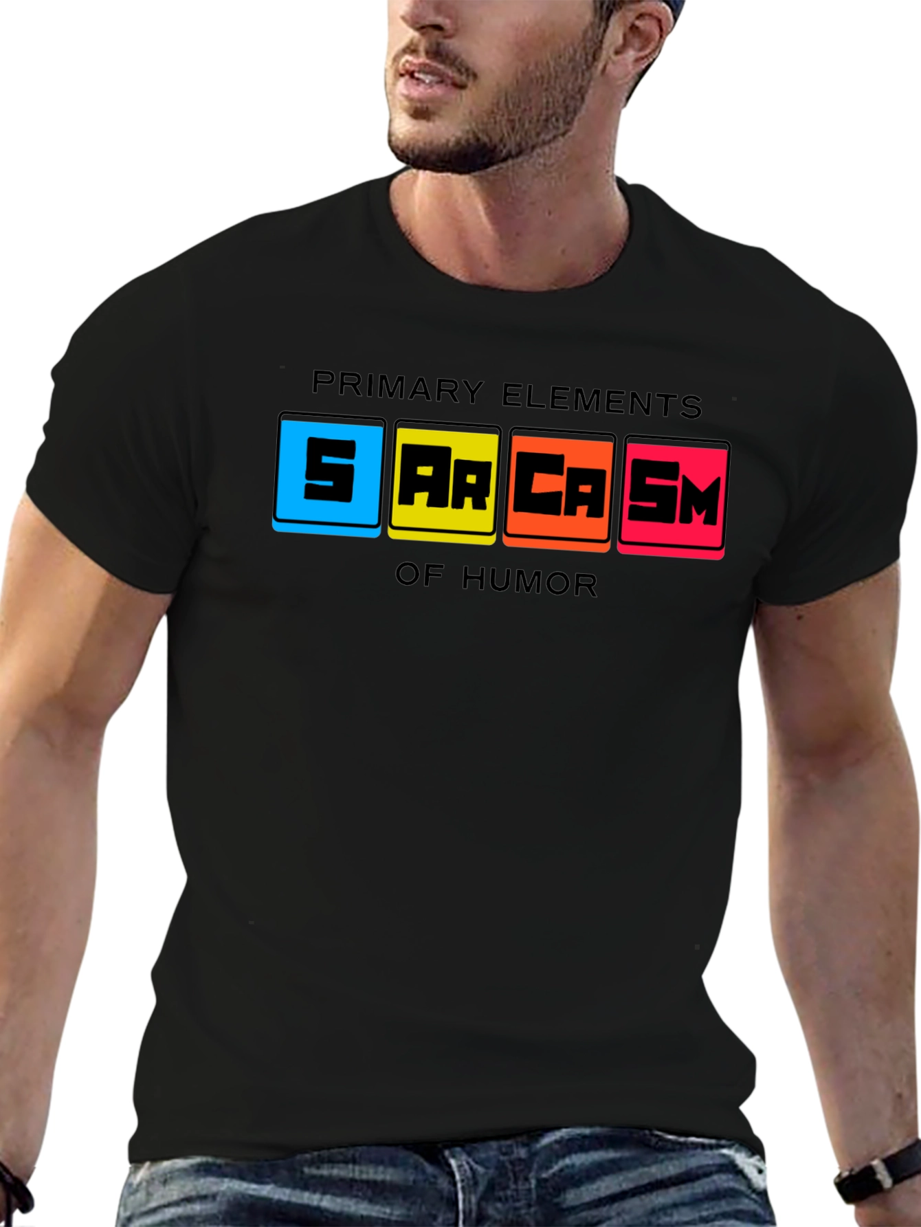 Sarcasm Primary Elements Humor Graphic Tee