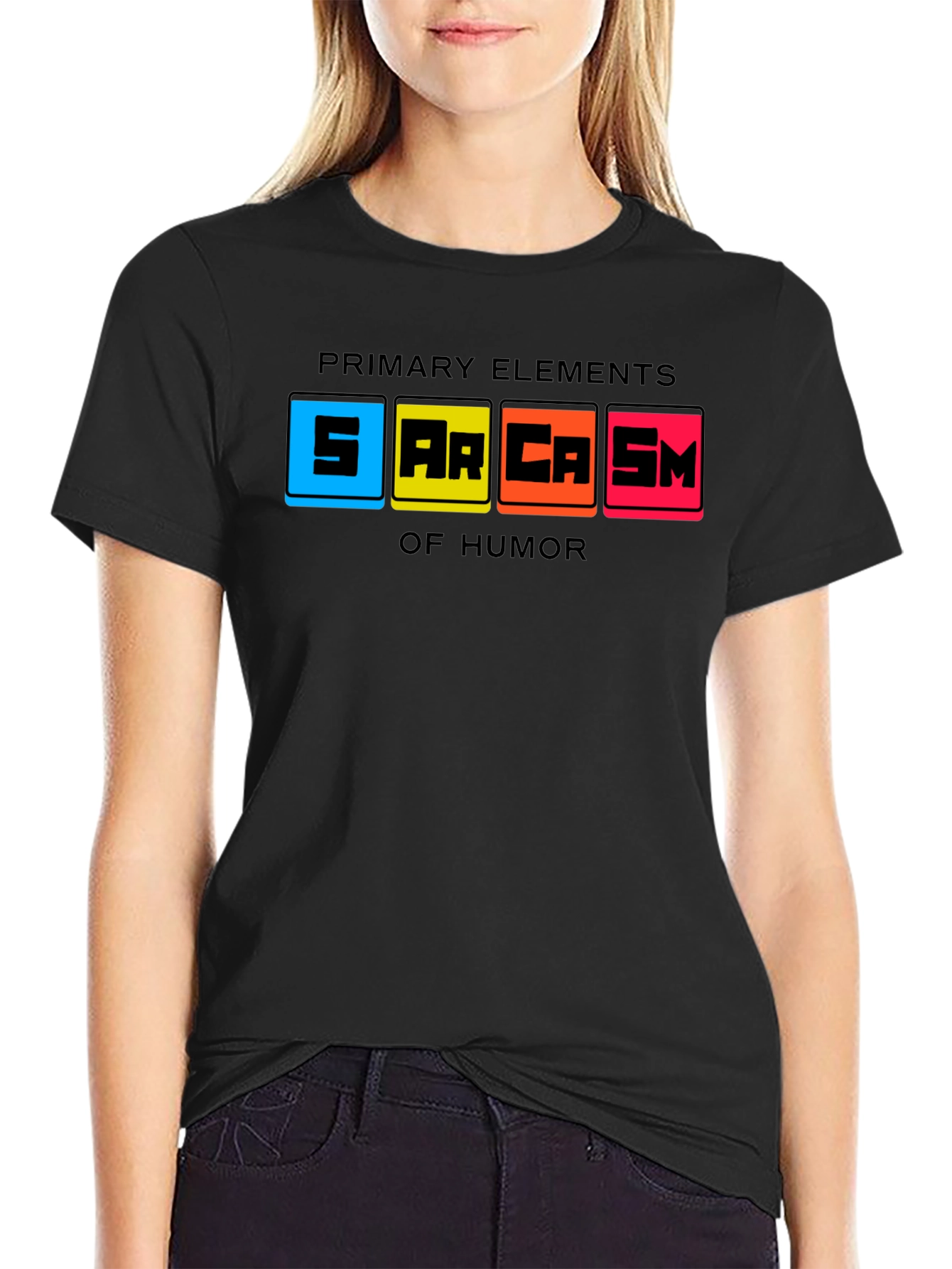Sarcasm Primary Elements Humor Graphic Tee