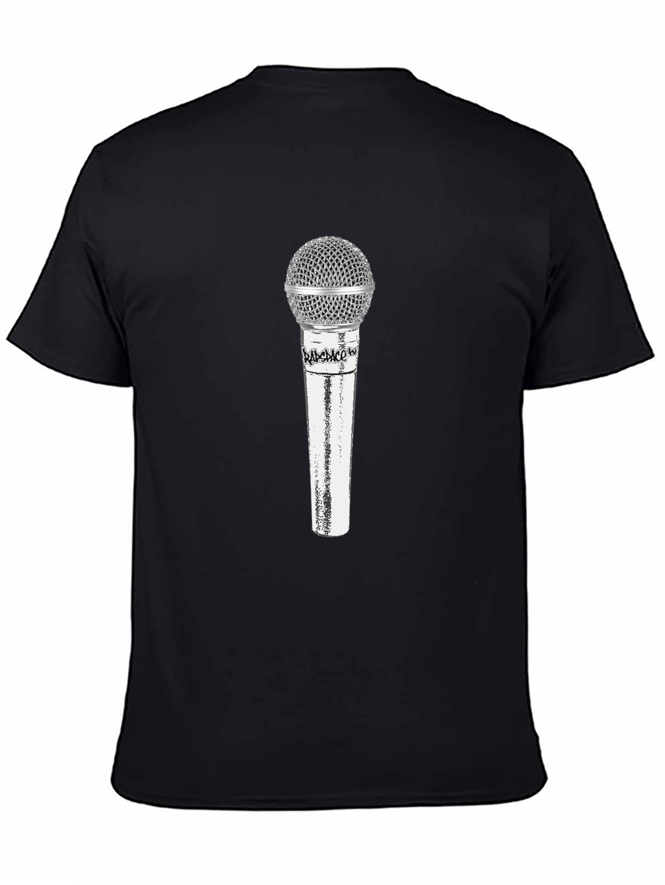 Microphone Graphic Tee - Black Mens