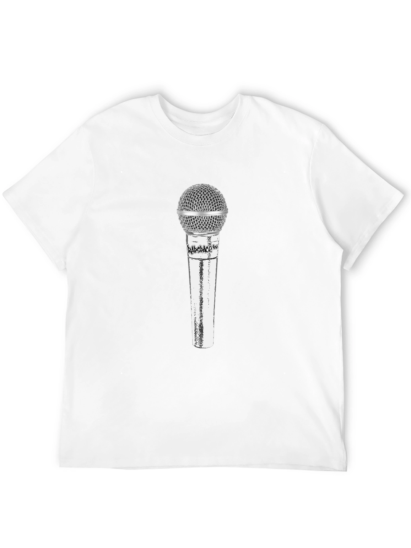 Microphone Graphic Tee - Black Mens