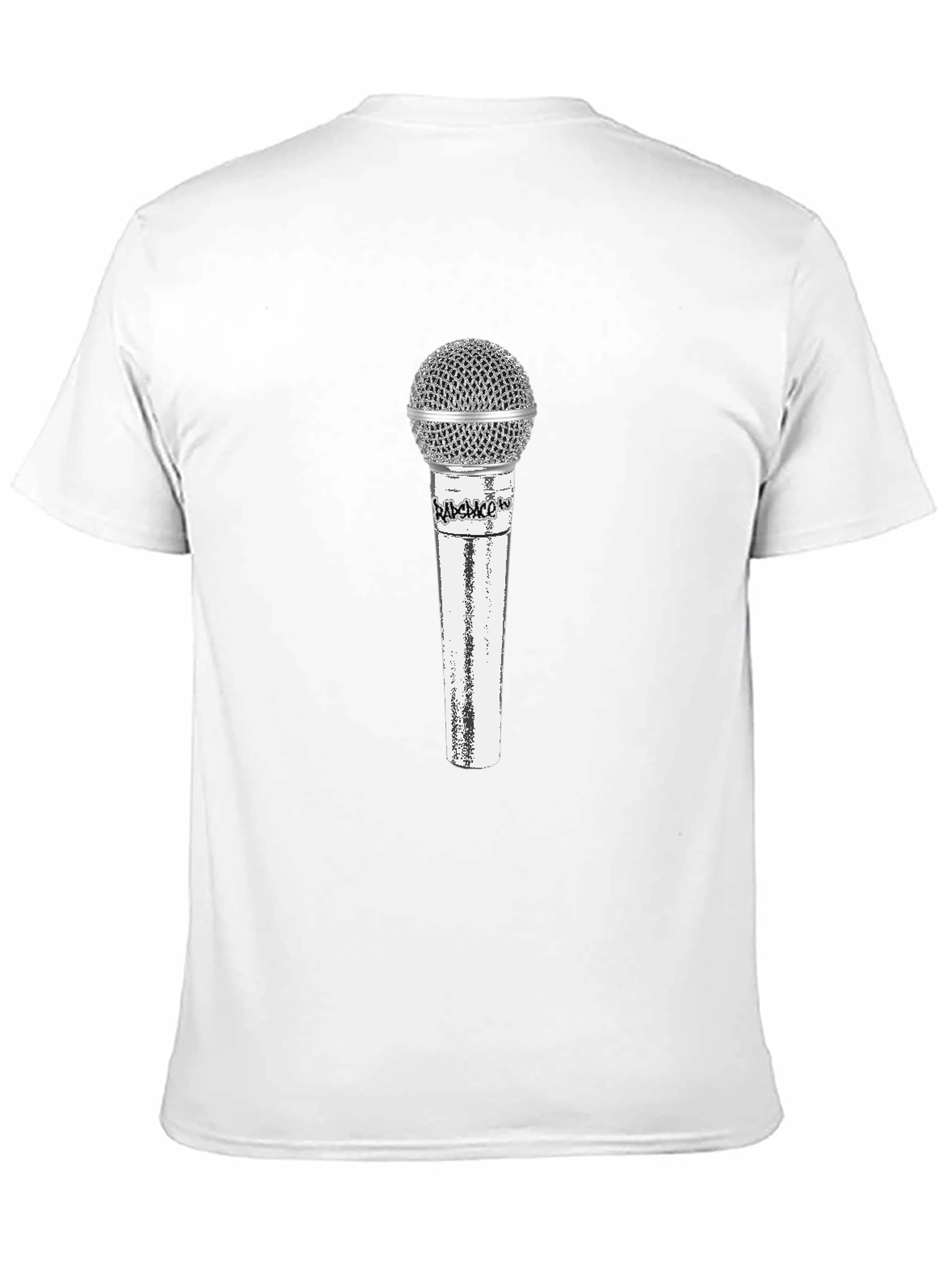 Microphone Graphic Tee - Black Mens