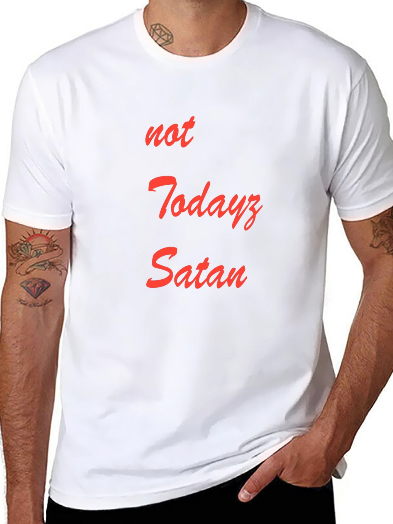 Not Todayz Satan Graphic T-Shirt