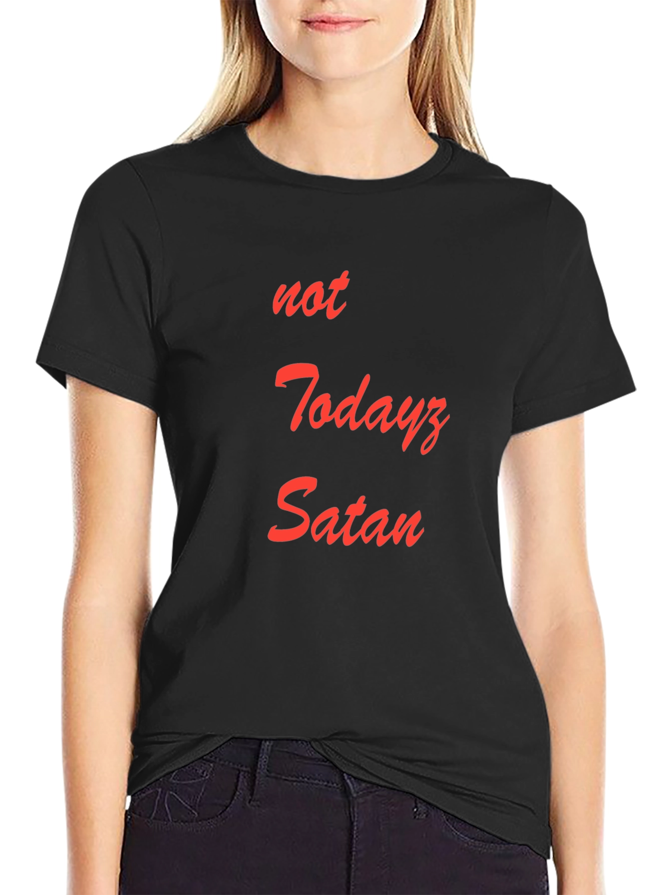 Not Todayz Satan Graphic T-Shirt