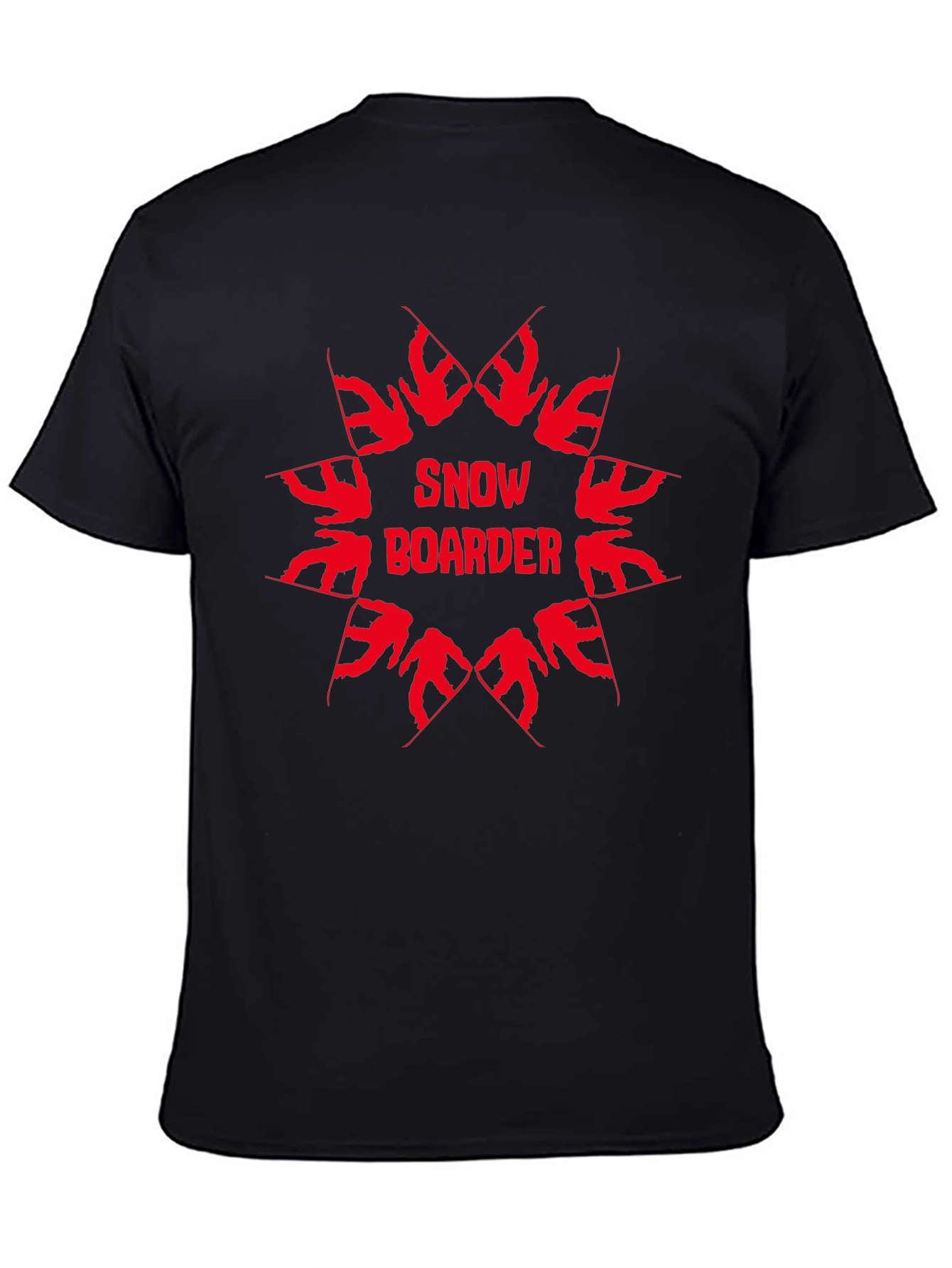 Snowboarder Graphic Tee - Black