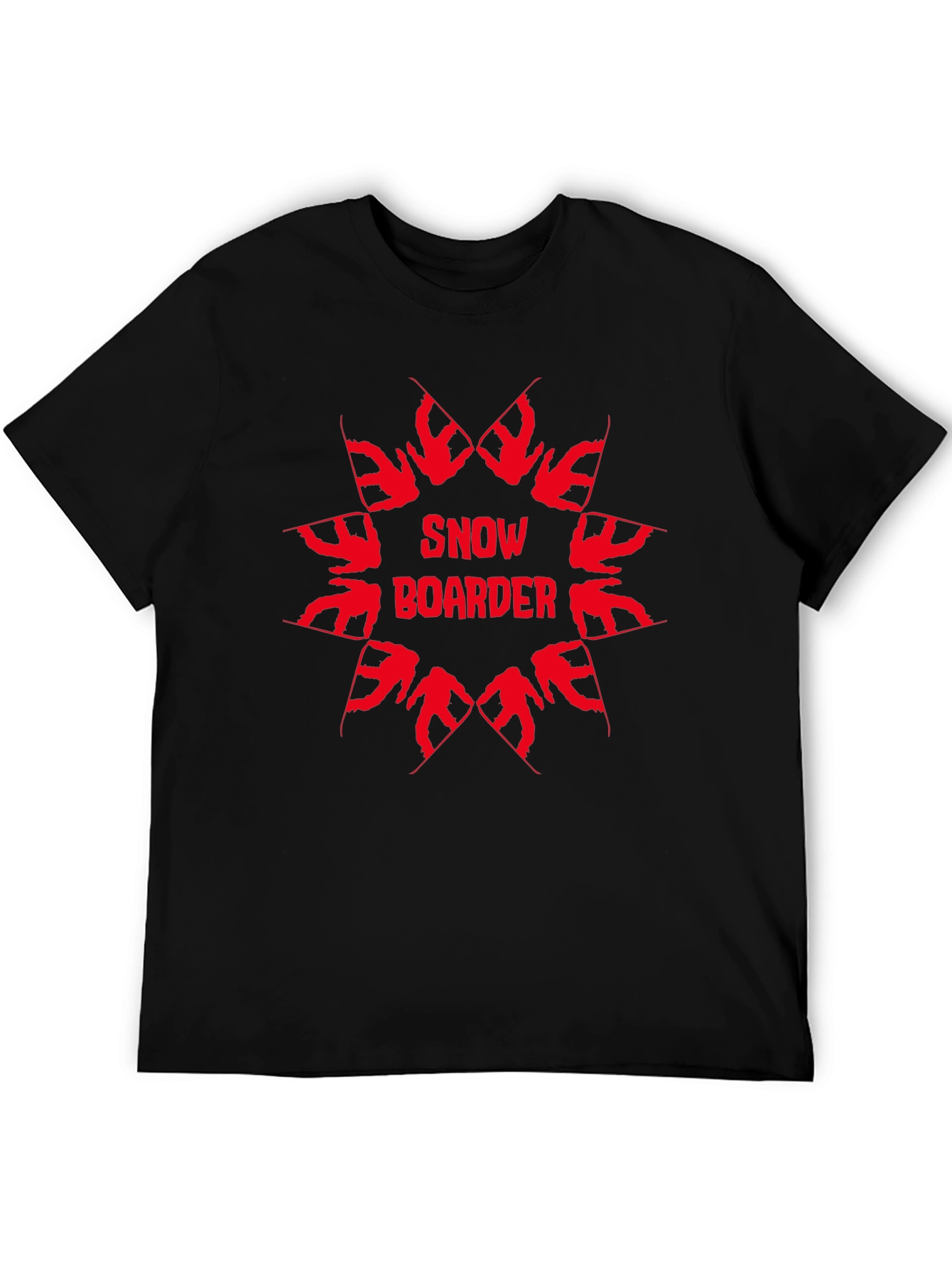 Snowboarder Graphic Tee - Black