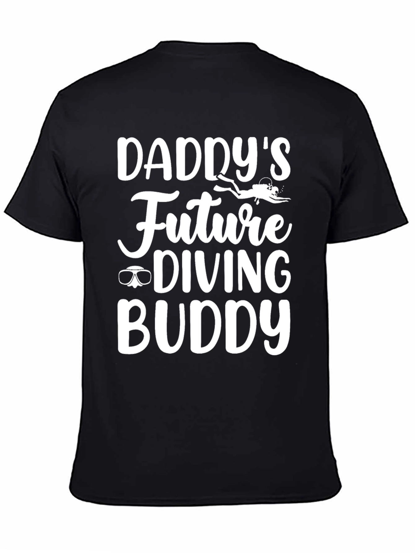 Daddys Future Diving Buddy Black T-Shirt