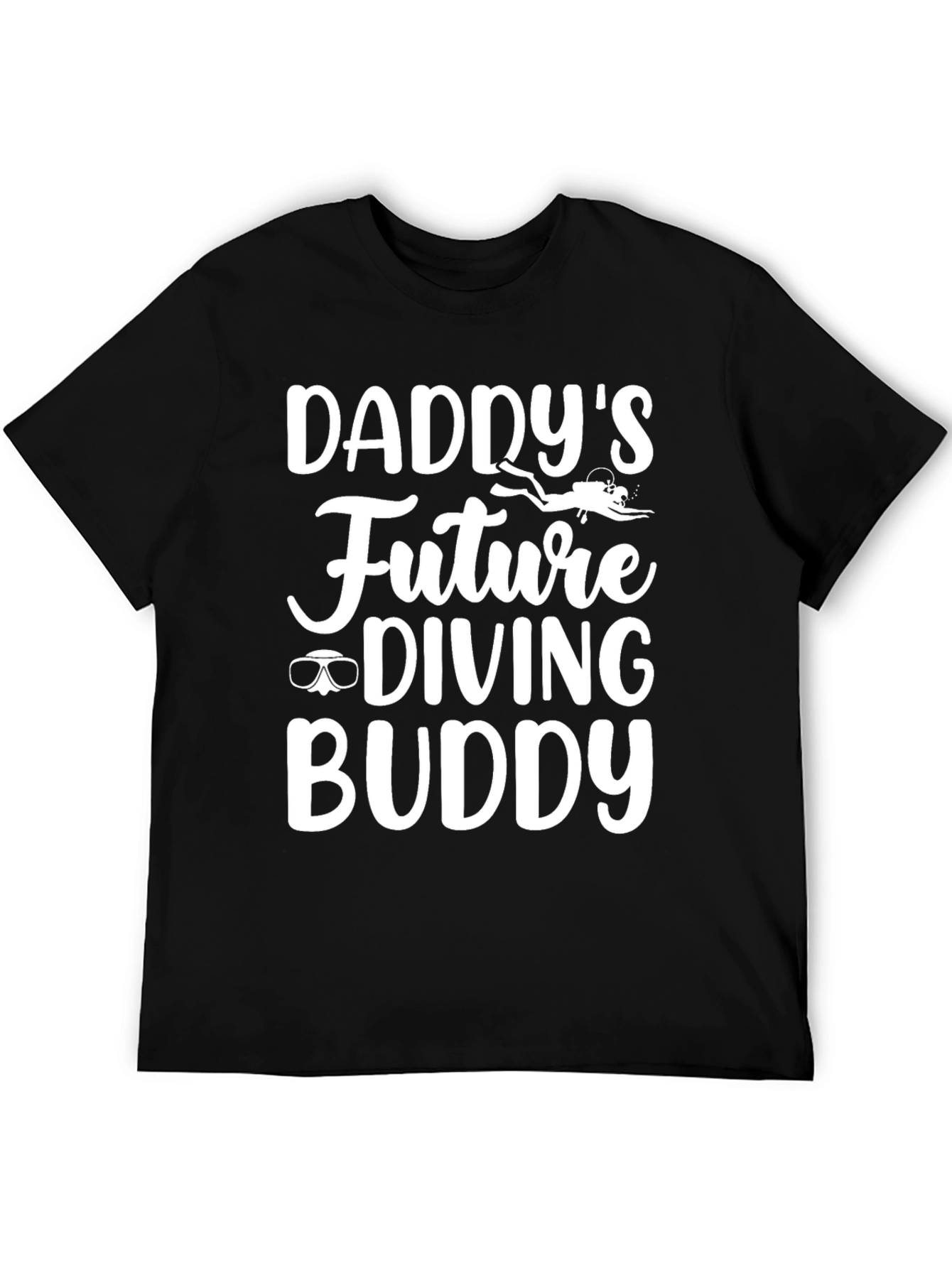 Daddys Future Diving Buddy Black T-Shirt