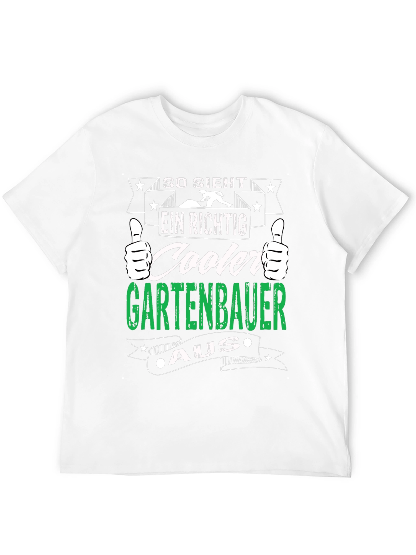 Cooler Gartenbauer T-Shirt - Black Graphic Tee