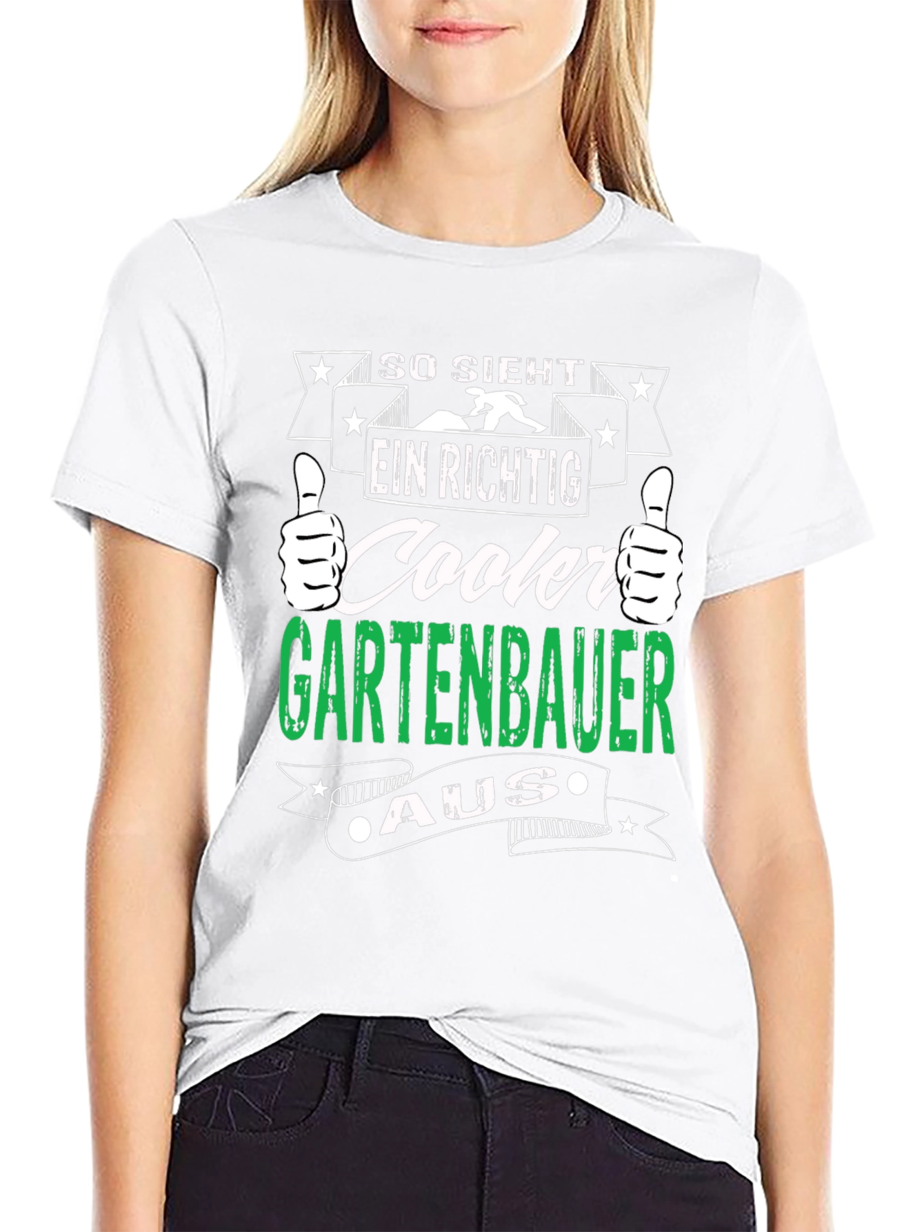 Cooler Gartenbauer T-Shirt - Black Graphic Tee