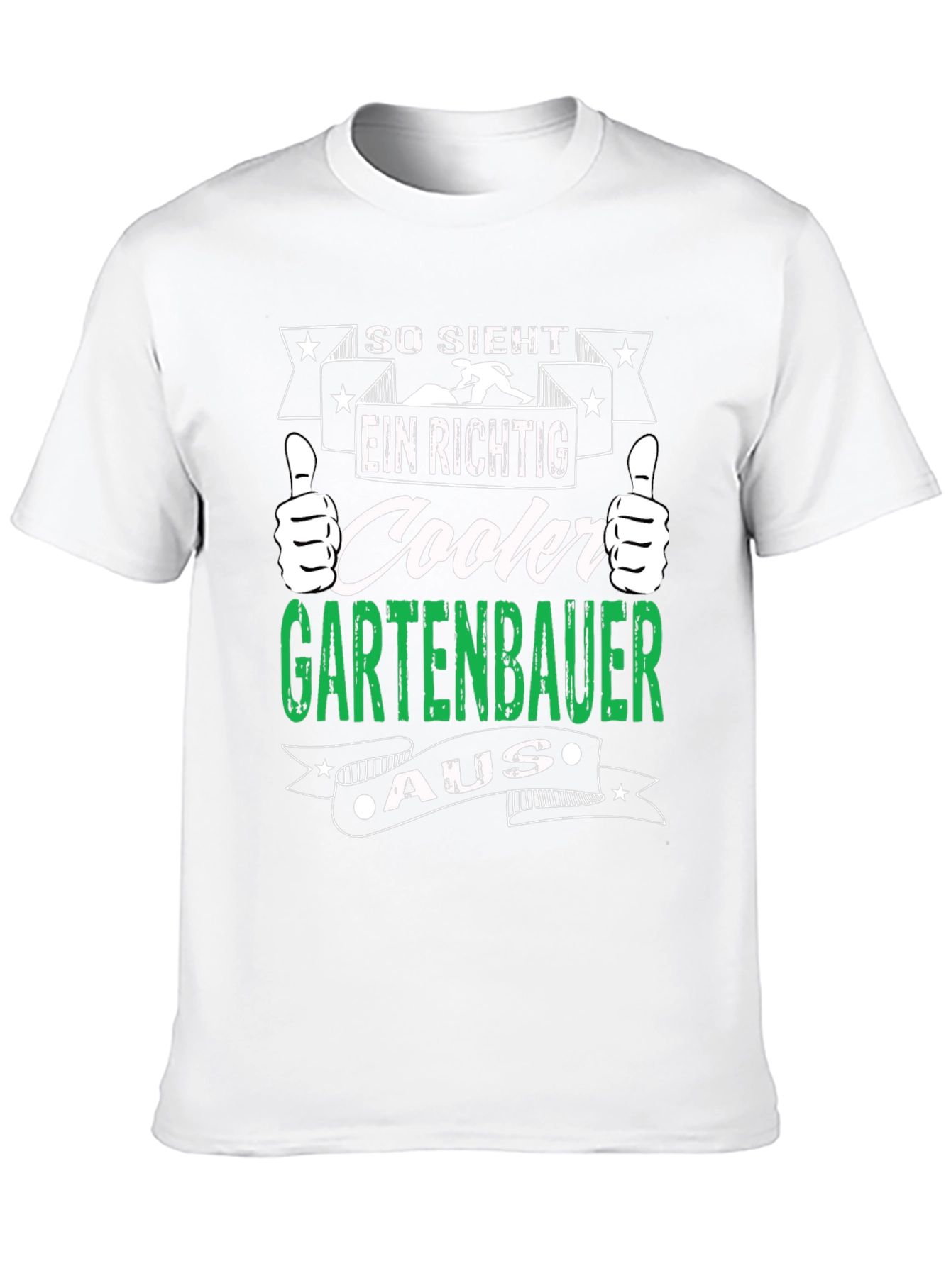 Cooler Gartenbauer T-Shirt - Black Graphic Tee