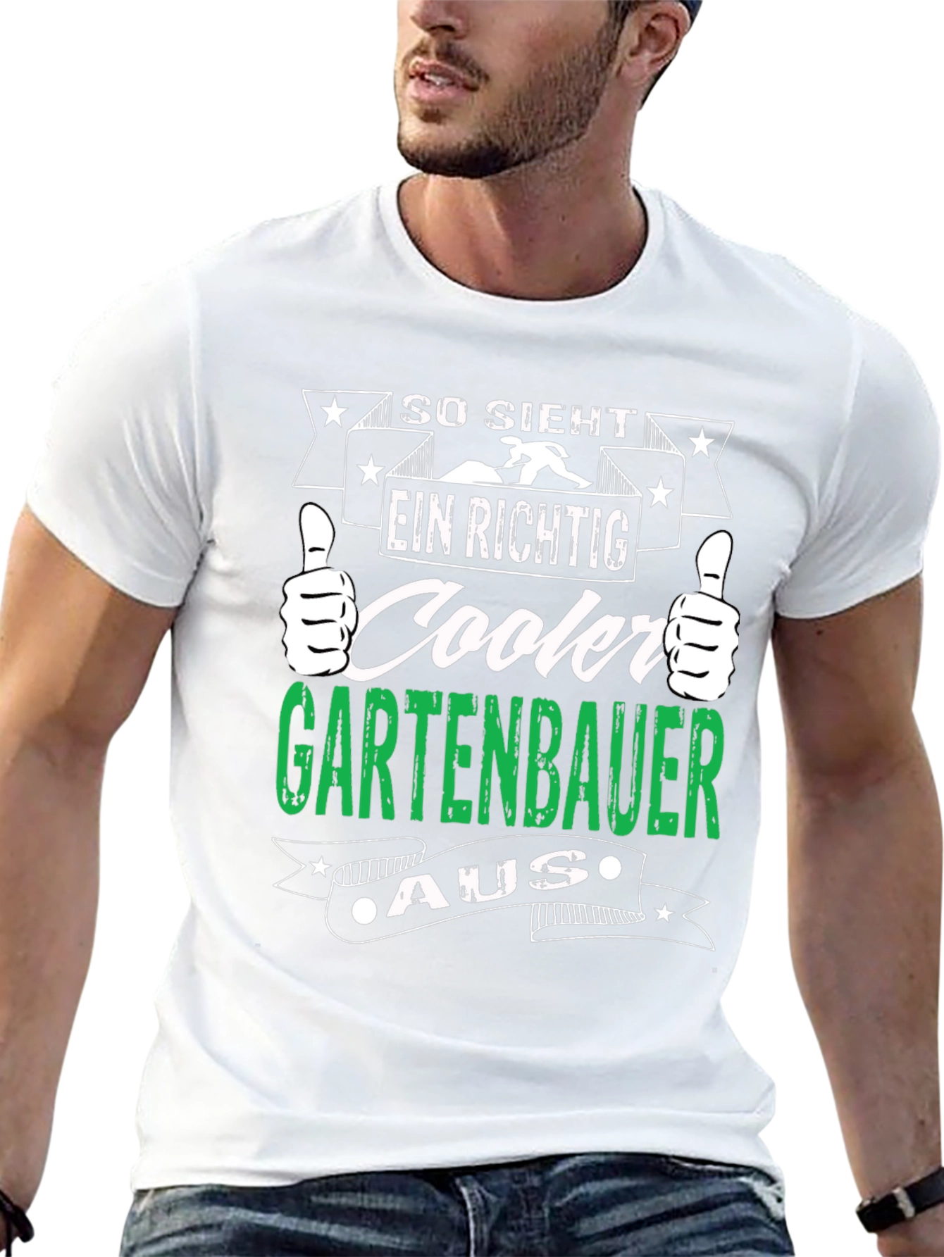 Cooler Gartenbauer T-Shirt - Black Graphic Tee